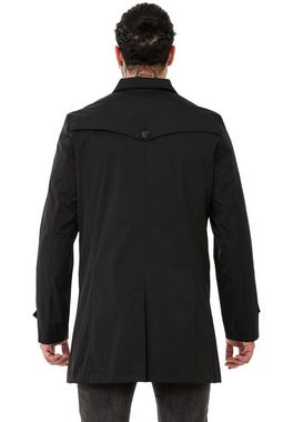 RedBridge Trenchcoat Red Bridge Herren Mantel Trenchcoat Jacke Schwarz XXL Premium Qualität