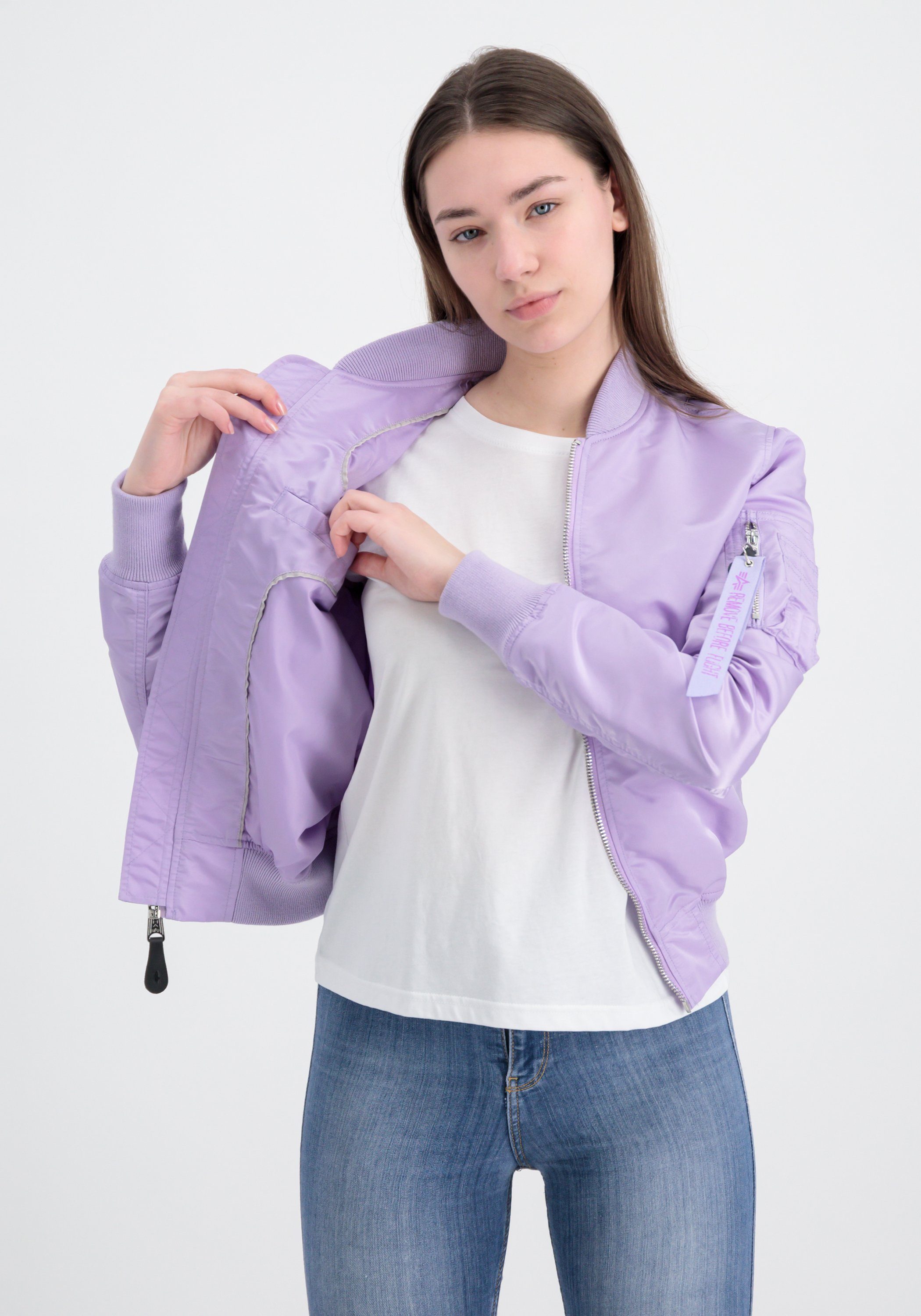 & Flight MA-1 Industries LW Bomber VF Women - Wmn violet Jackets Bomberjacke Industries Alpha Alpha