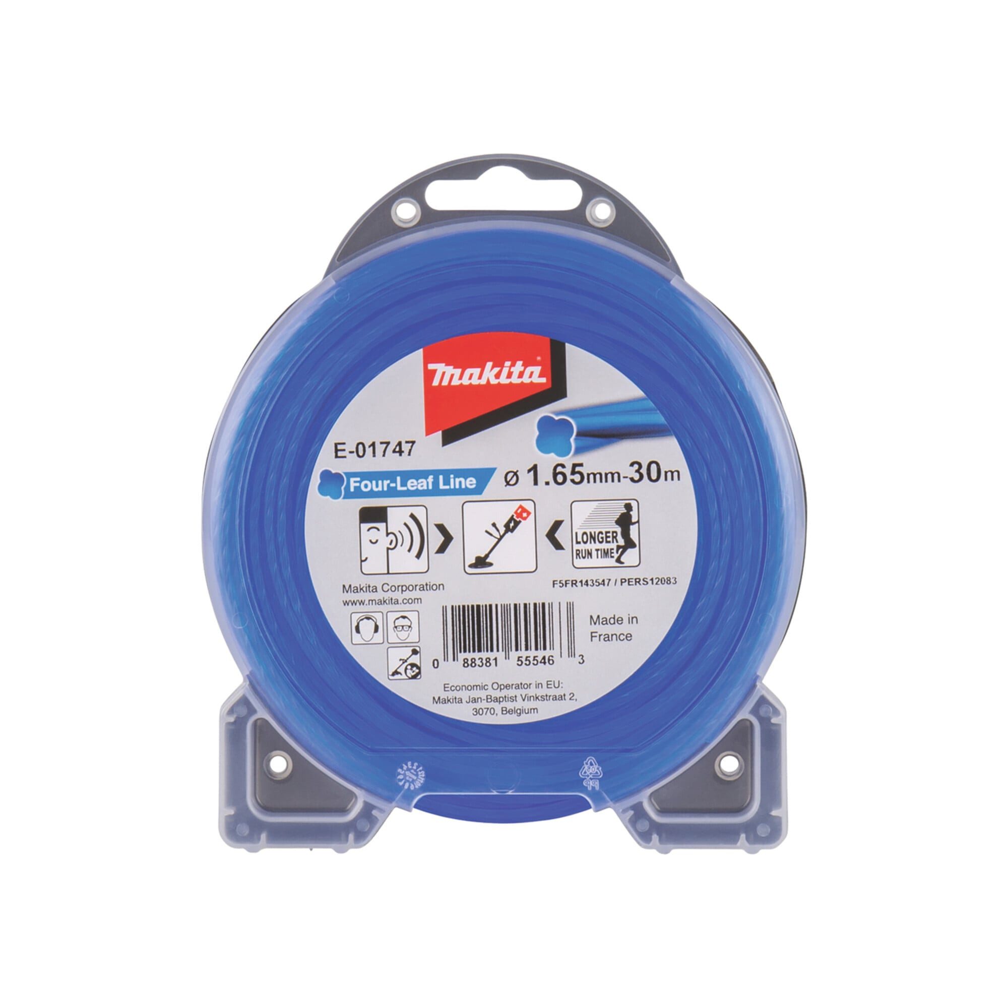 Makita Akku-Rasentrimmer Makita Mähfaden Four Leaf 1,65 mm x 30 m E-01747