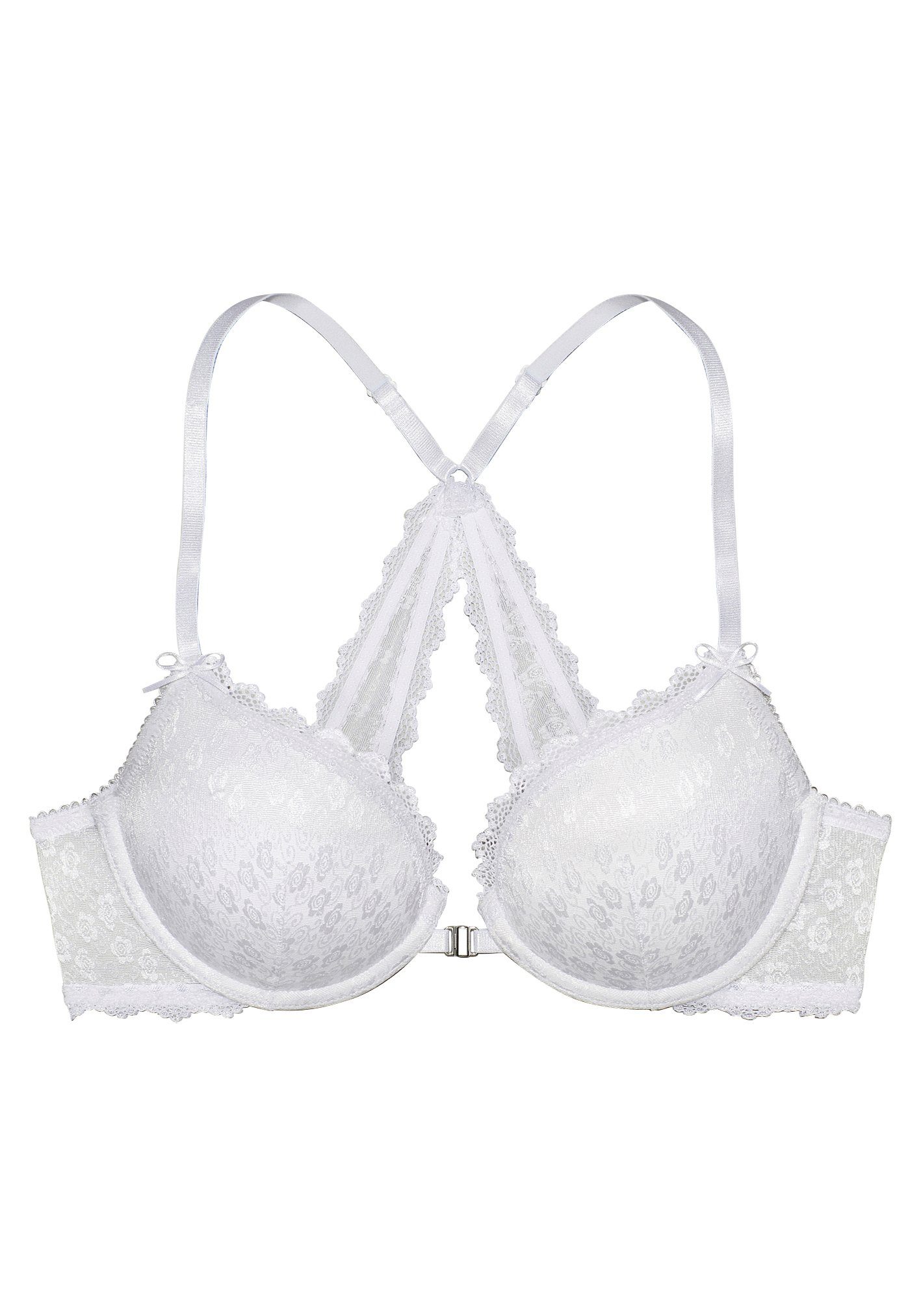 Vivance by Lascana Push-up-BH mit feiner Spitze und praktischem Vorderverschluss – Bild 2 von 5