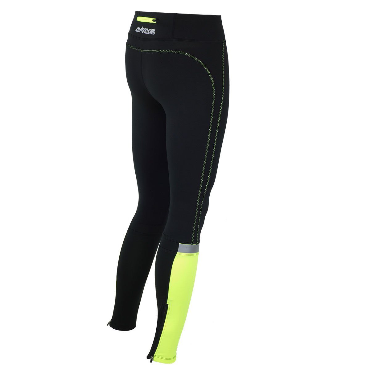 Airtracks Lauftights Damen Laufhose Lang Neon (Sporthose mit Kompressionswi günstig online kaufen