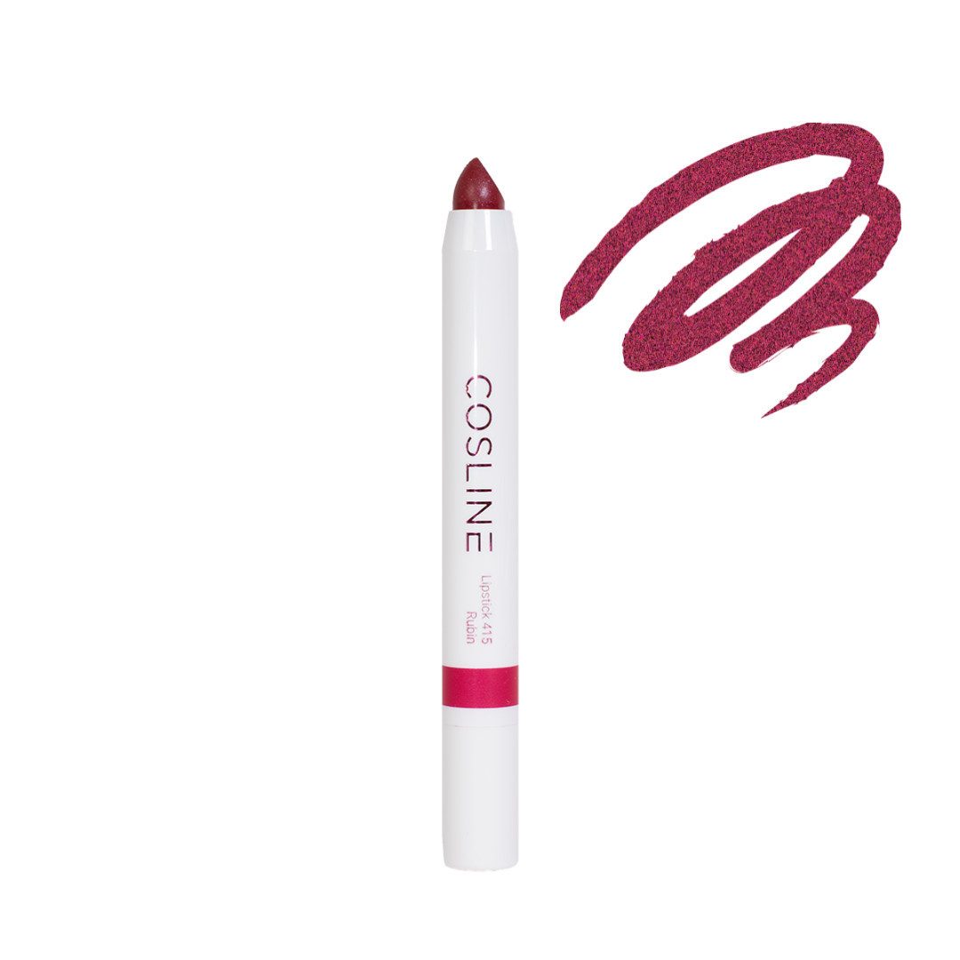 Cosline Cosmetics Lippenstift langanhaltend, pflegend, cremige Textur, mit natürlichen Inhaltsstoffen, Made in Germany