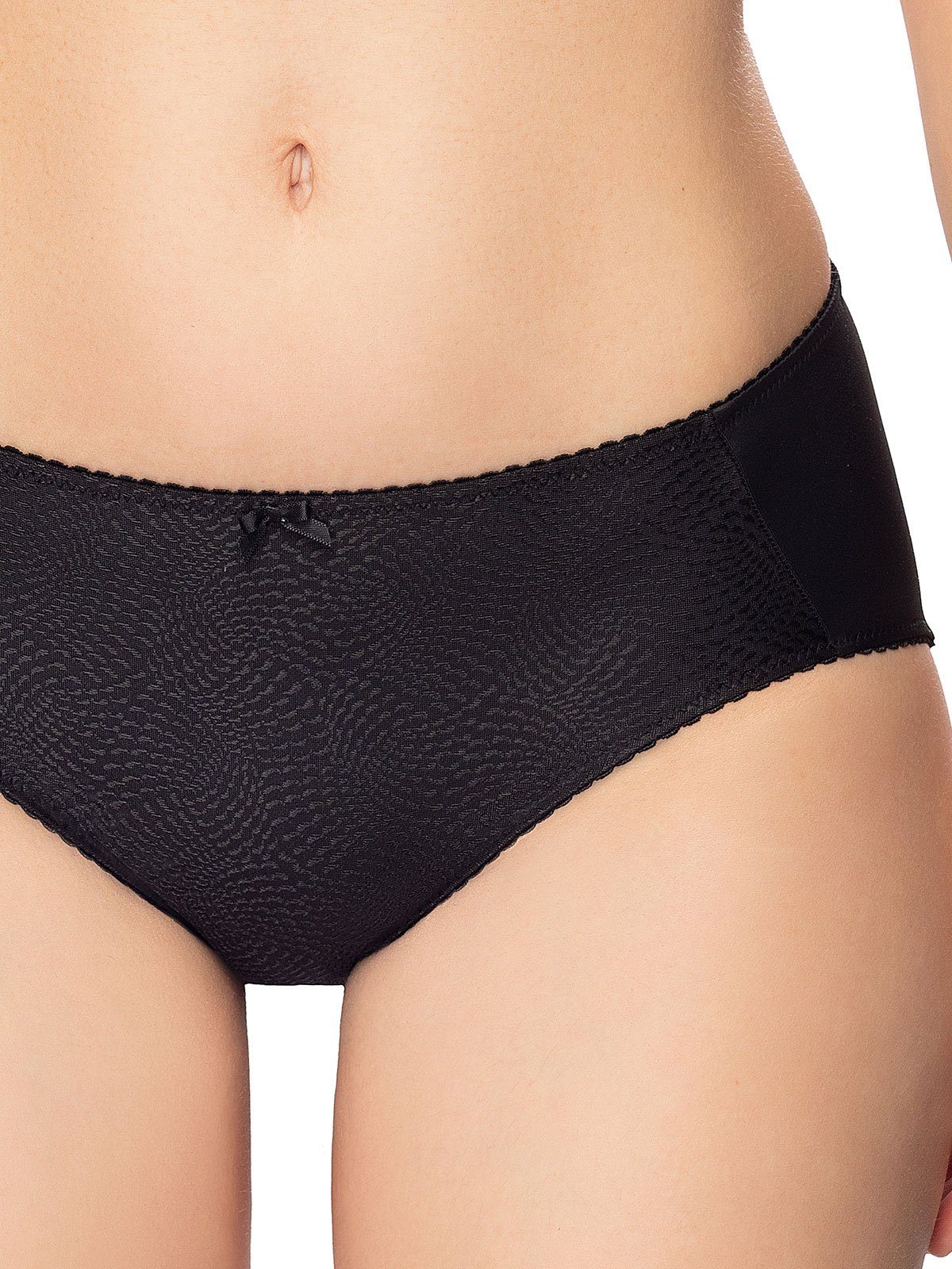 Damen Bikinislip (Stück, Minislip Schwarz Zwickel Felina Serenada 1-St)