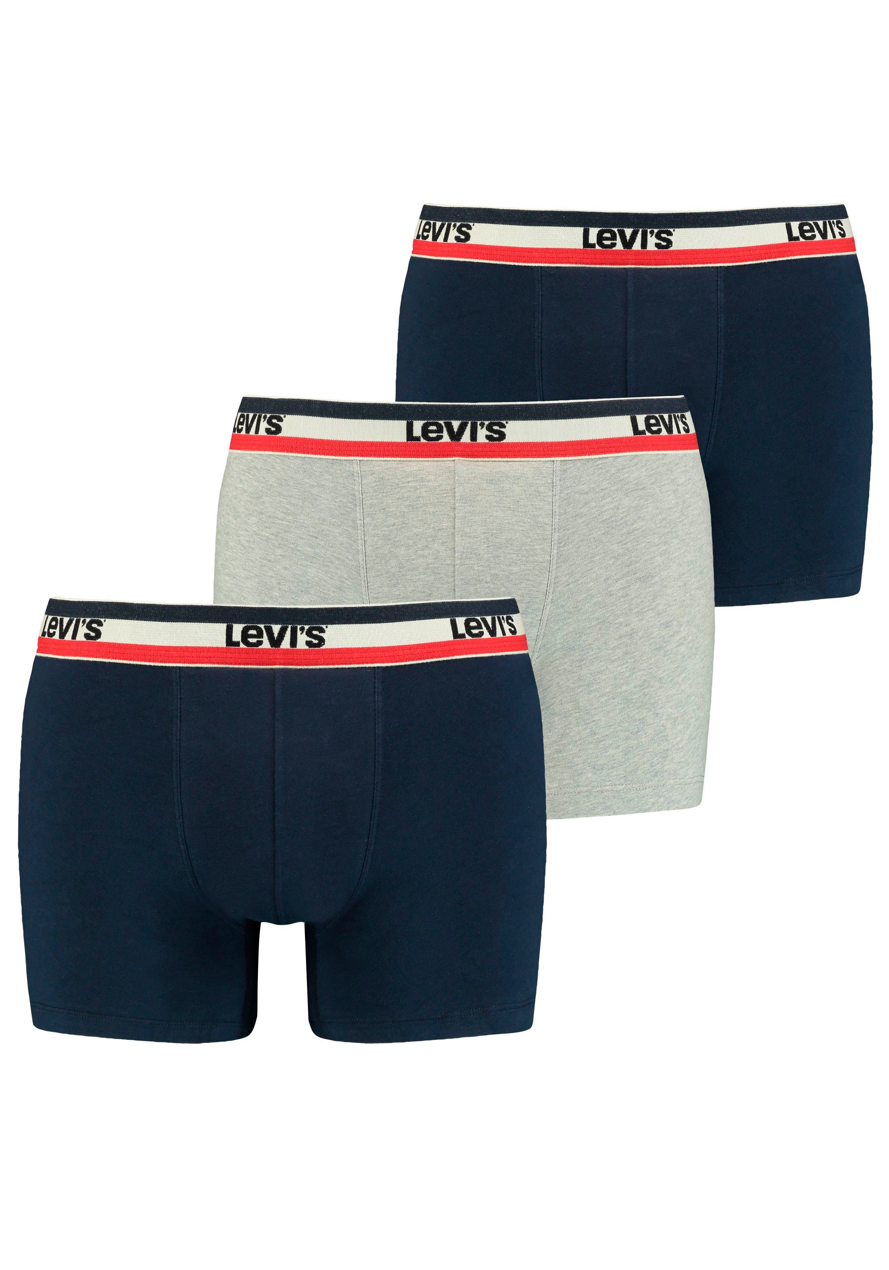 Levi's® Boxershorts (Packung, 3-St) LEVIS MEN SPRTSWR LOGO BOXER BRIEF 3P