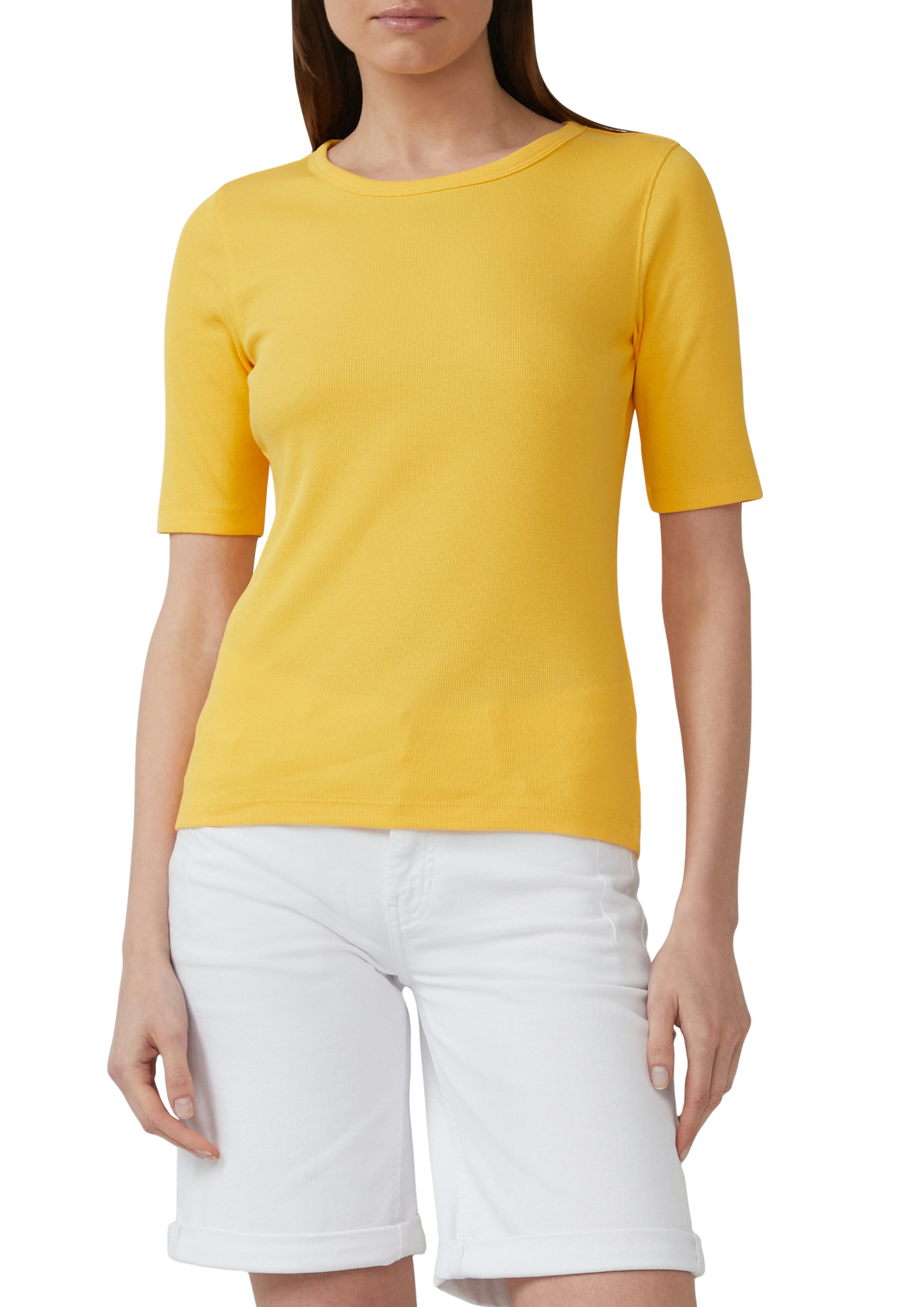 s.Oliver T-Shirt gerippt und mit Stretch günstig online kaufen