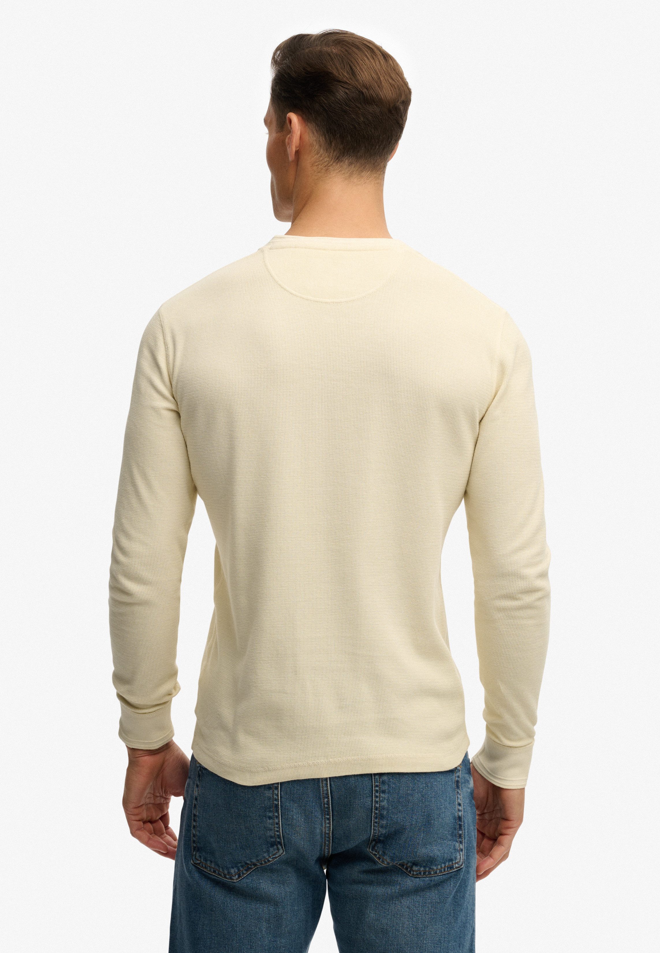 Superdry Langarmshirt LW TEXTURED GRANDAD TOP