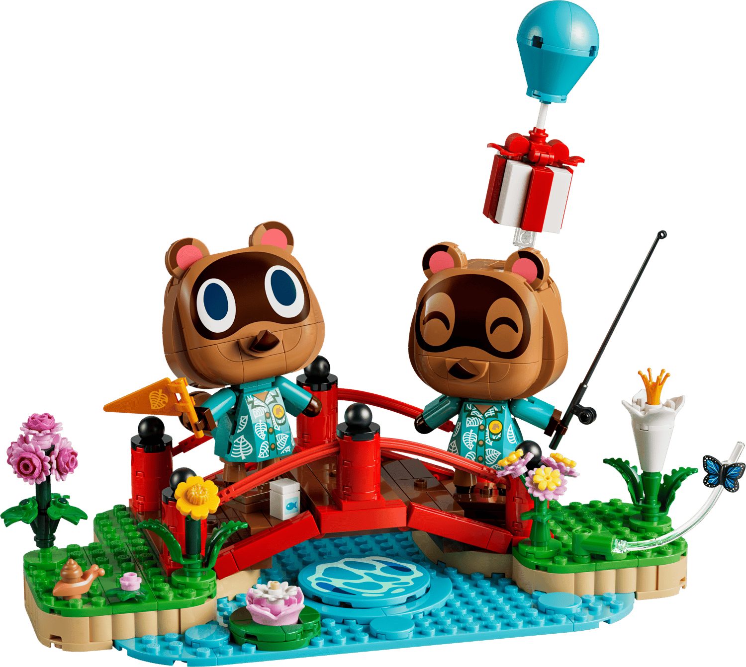 LEGO® Animal Crossing 77059 Ausflug mit Nepp und Schlepp Spielbausteine, (Set, 513 St., Set)