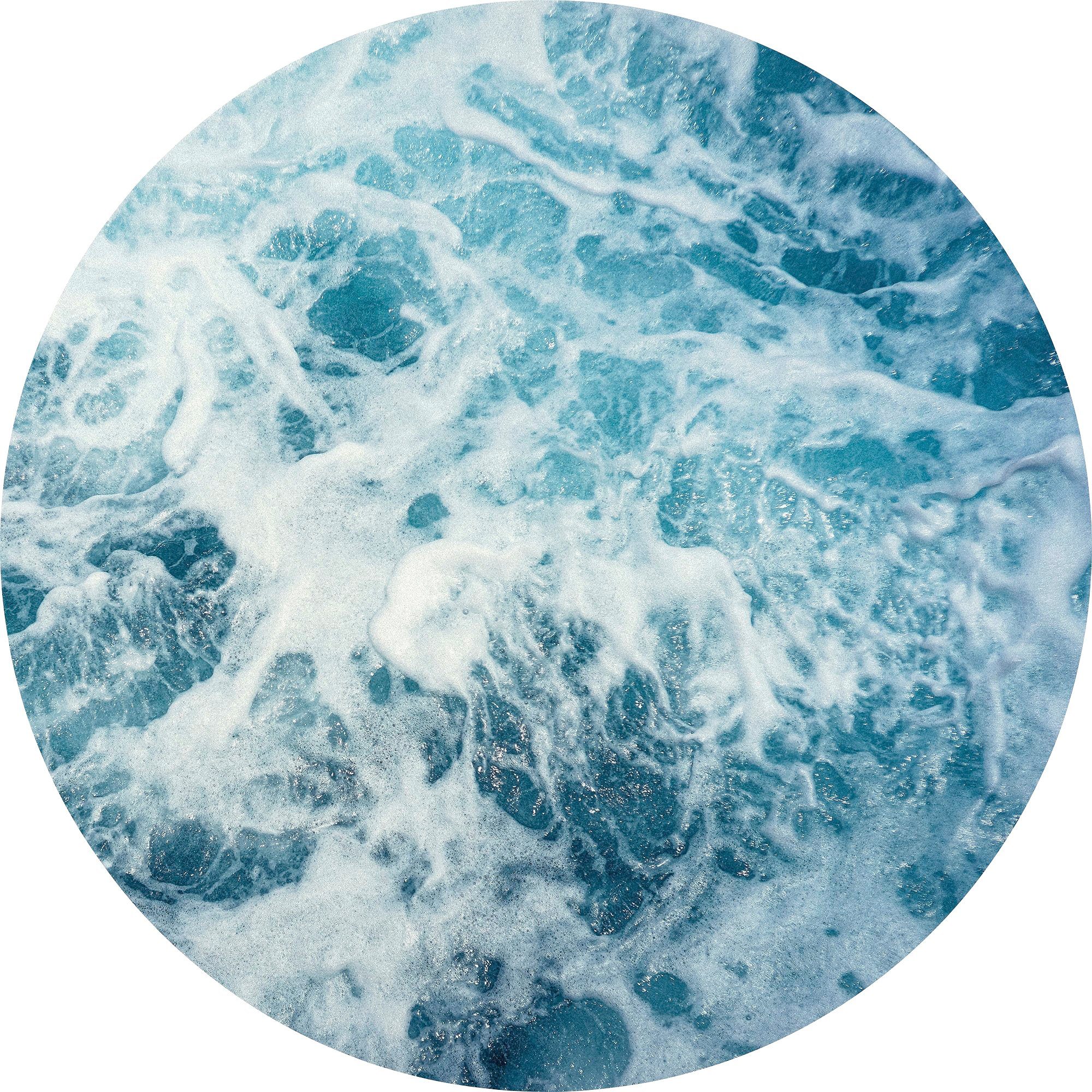 Komar Vliestapete Vlies selbstklebend - Ocean Twist - Размер 125 x 125 cm, glatt, bedruckt, Wohnzimmer, Schlafzimmer