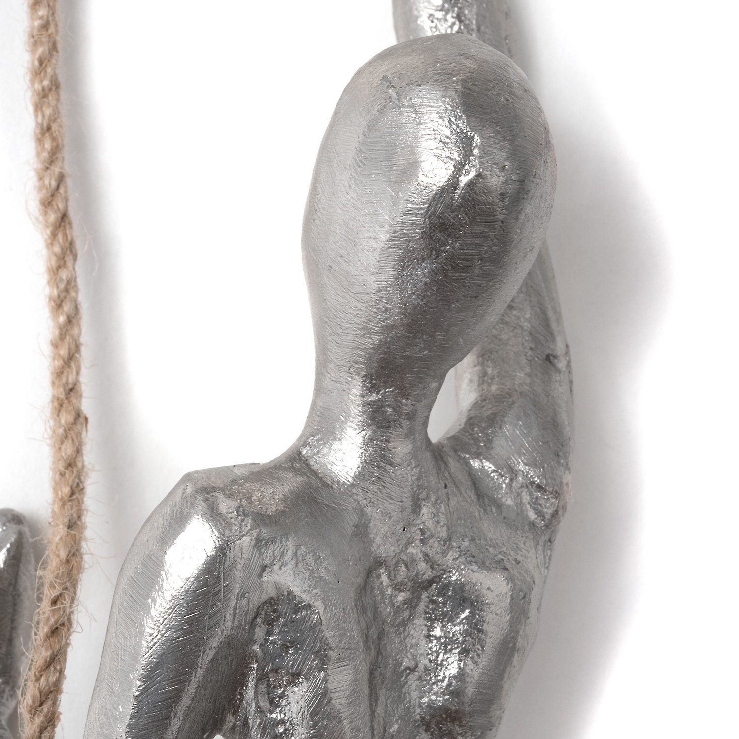 Moritz Skulptur Aluminium x 30 Holzdeko Kletterer Holz, 8 Dekoobjekt Figur cm, Tischdeko, 8 Wanddeko, x Fensterdeko