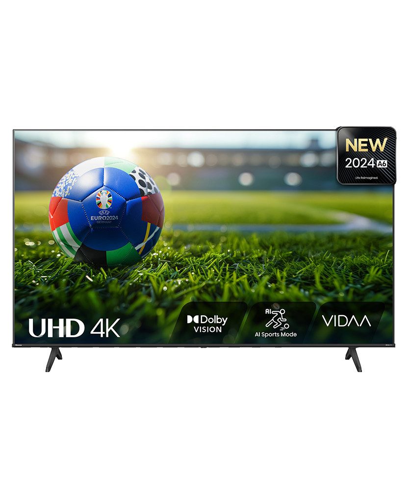Hisense 43A6N DLED-Fernseher (108,00 cm/43 Zoll, 4K Ultra HD, Smart TV, VIDAA U7.6, Data Privacy, Game Mode Plus, Sprachassistenten)