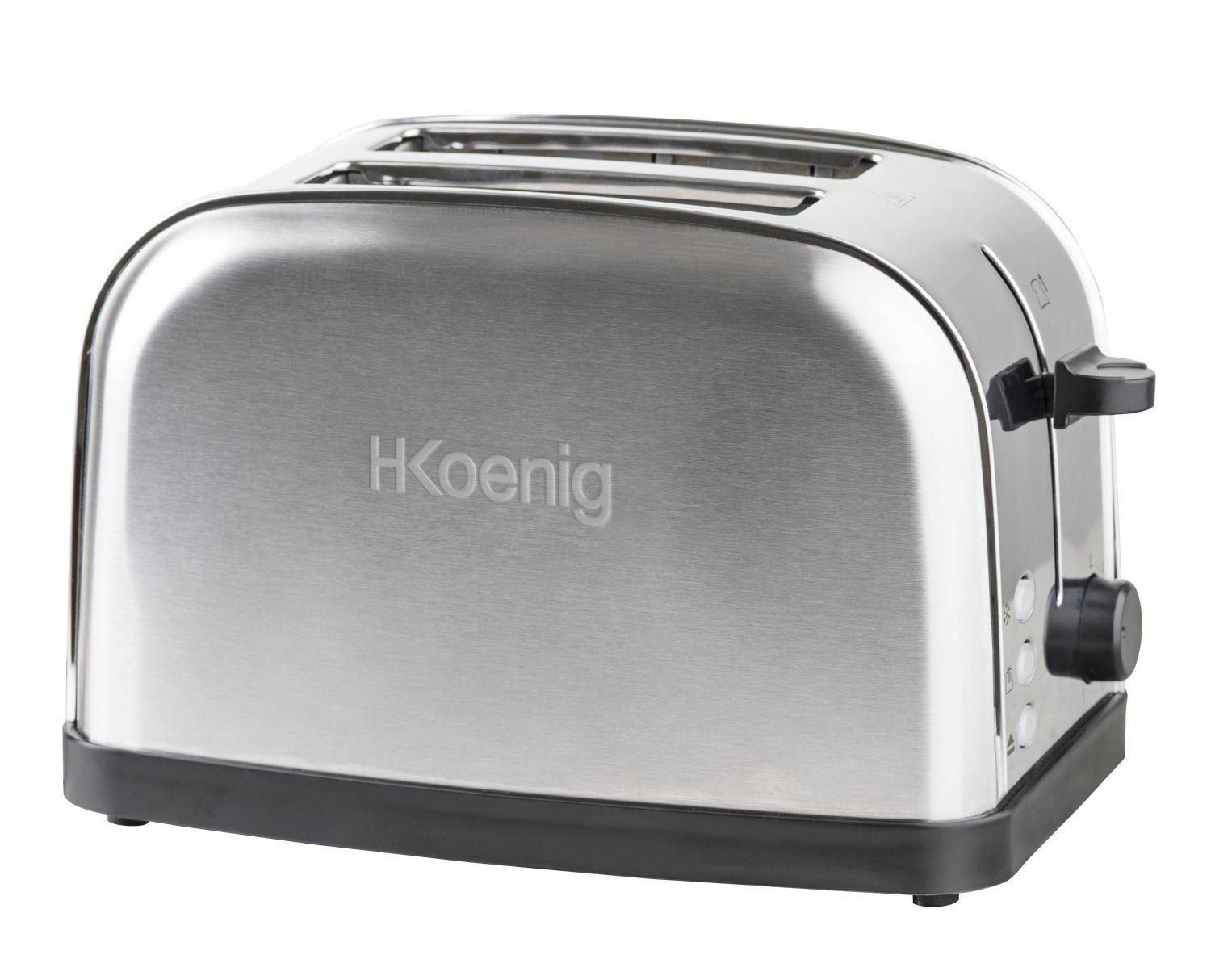 H.Koenig Toaster TOS7 für 2 Scheiben Toast, 850 W
