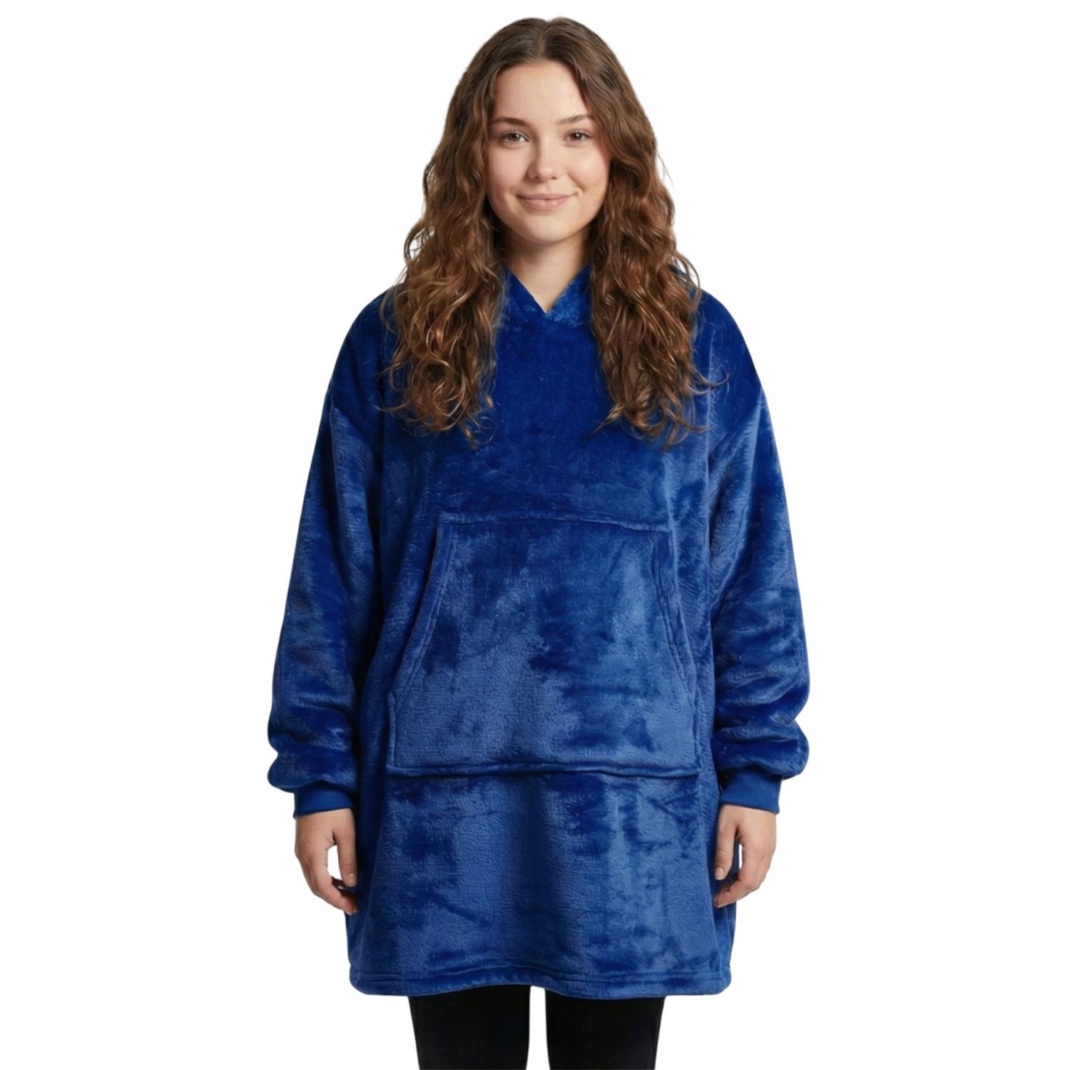 Wohndecke IamFlauschi Hoodie Decke mit Ärmeln, Kapuze und Kängurutasche