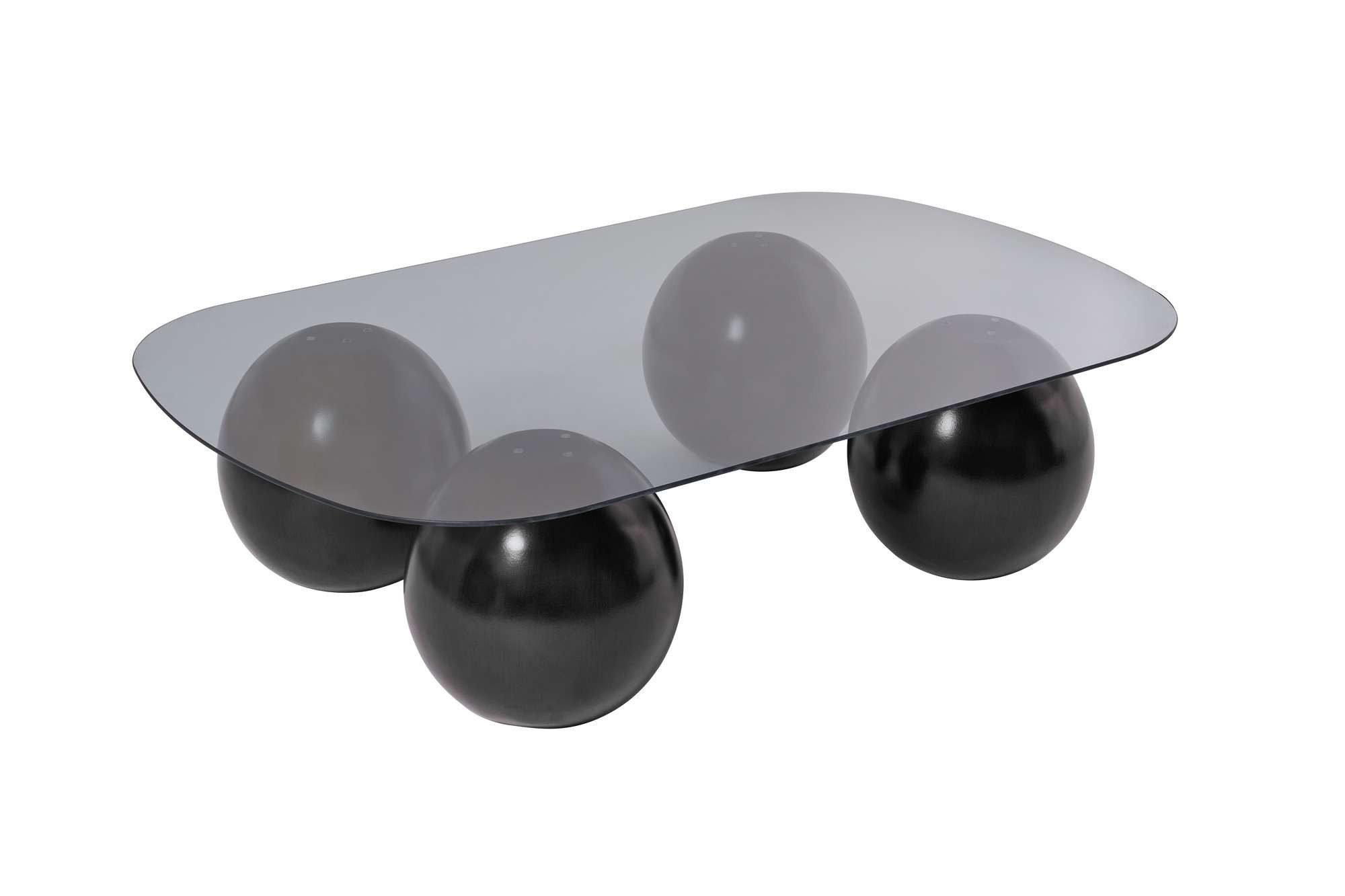 Skye Decor Couchtisch Evara (Einzelartikel), Modernes Design Gehärtete Glasplatte Außergewöhnliche Fußform