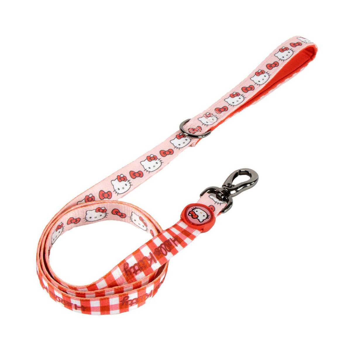 Cerda Hundeleine Hello Kitty - Hundehalsband M Größe mit Metallclip – Verstellbar, Polyester