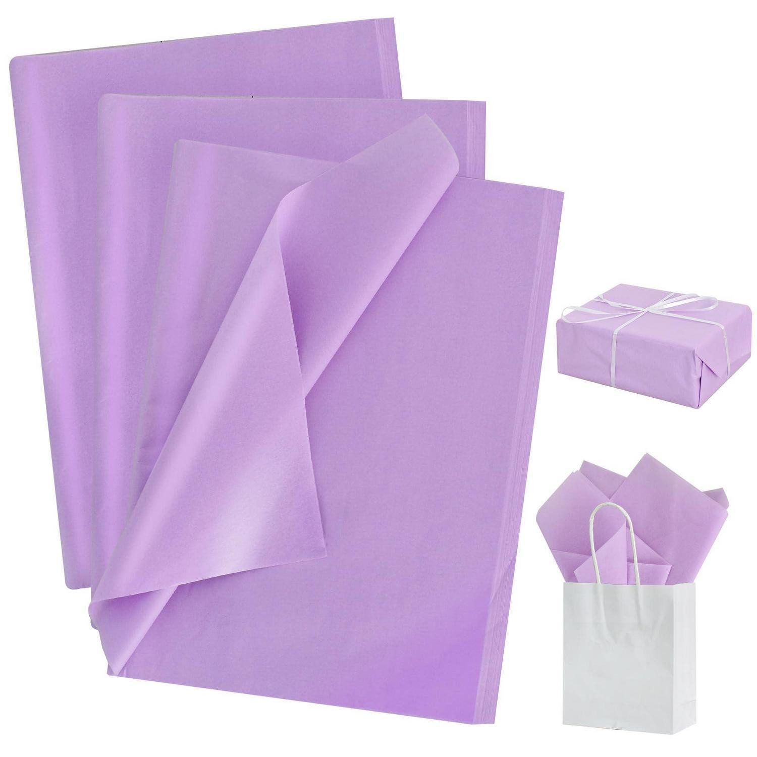 LuxusKollektion Geschenkpapier Geschenkpapier Violett 50x30 cm 100 Blatt, (100St)