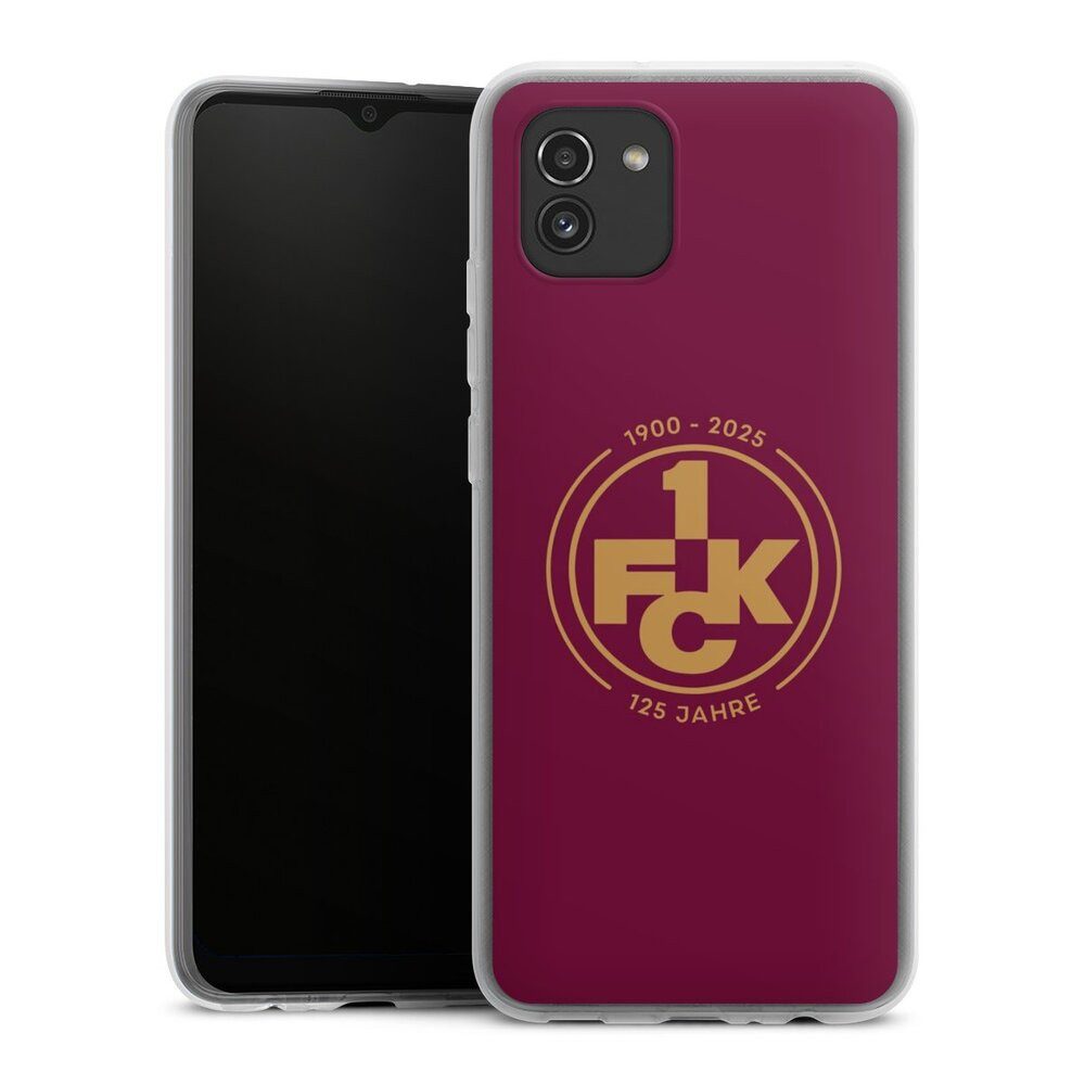 DeinDesign Handyhülle 1. FC Kaiserslautern 1. FCK 125 Jahre 1. FCK 125. Jubiläum, Samsung Galaxy A03 Silikon Hülle Bumper Case Handy Schutzhülle