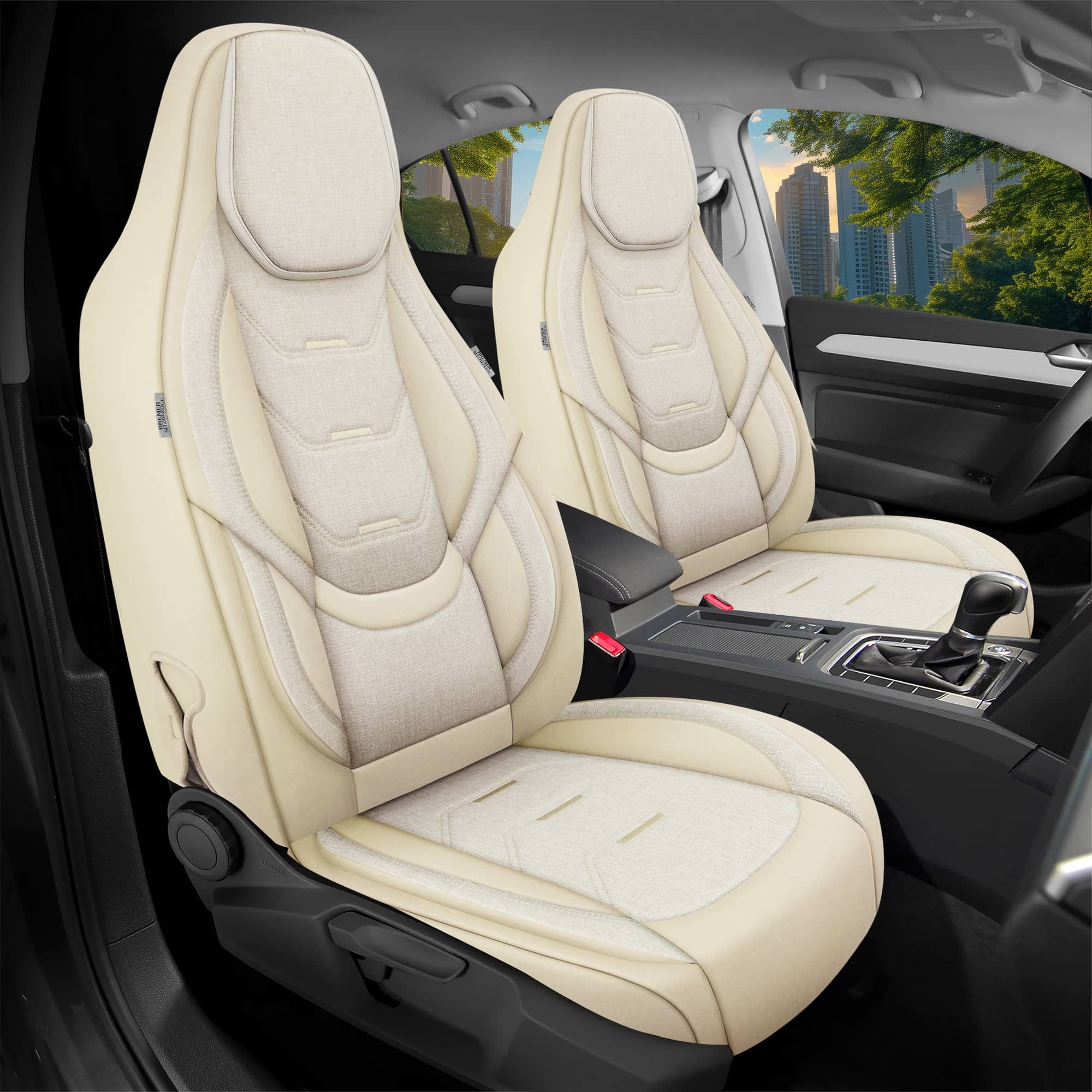 BREMER SITZBEZÜGE Autositzbezug für Kia Optima 4 JF Bj 2015-18 (H5), Set, 2-tlg., Schonbezüge Sitzbezüge Fahrer und Beifahrer, in Beige