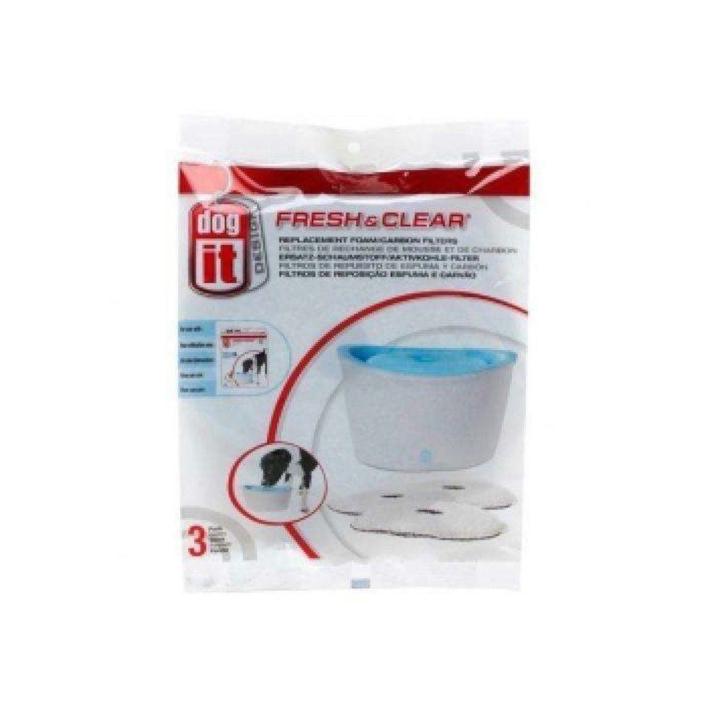 Hunde-Futterspender DOGIT Ersatzfilter für Fresh+Clear Trinkbrunnen 6L