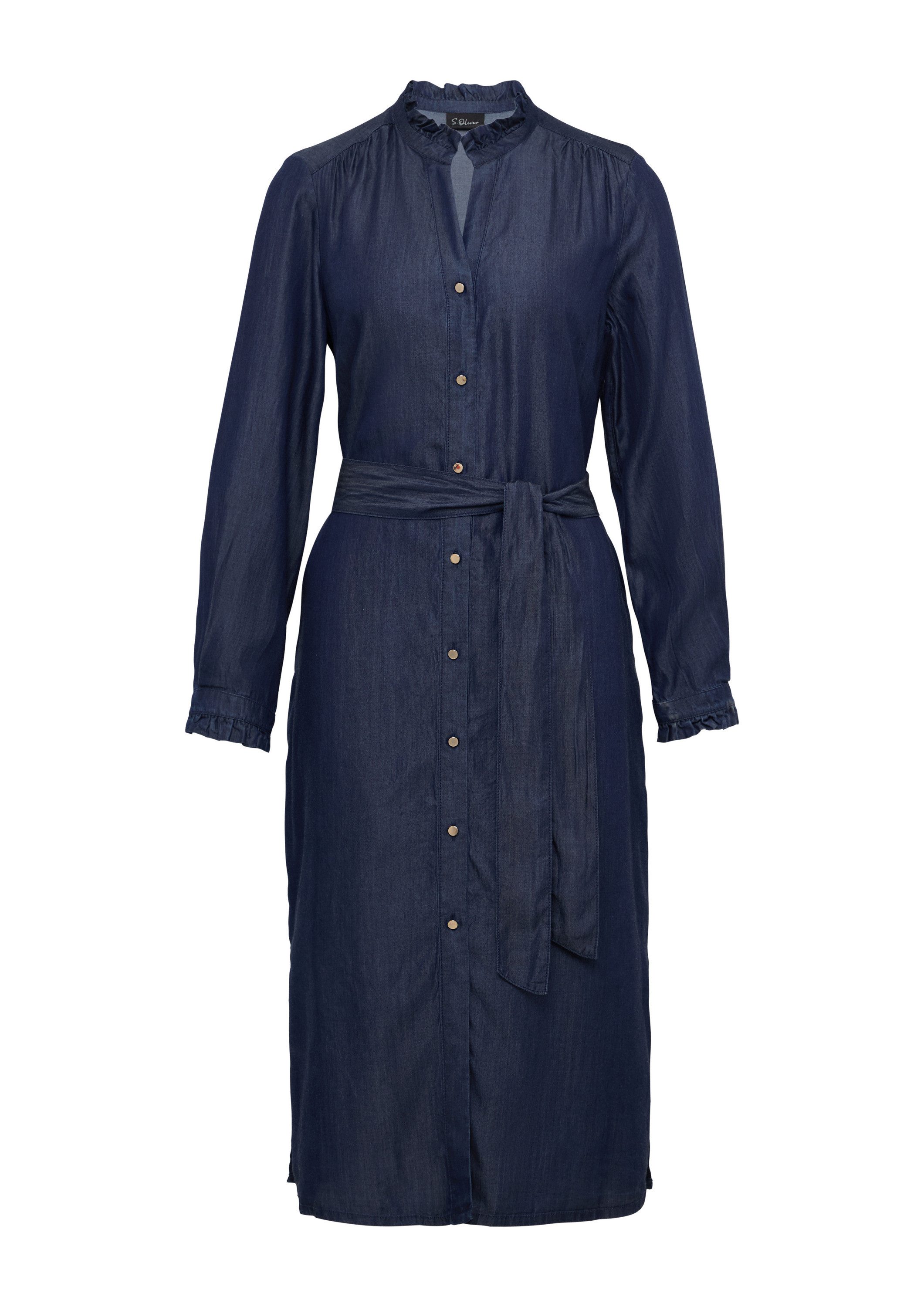 s.Oliver Midikleid Kleid Hemdblusenkleid in Denim-Optik günstig online kaufen