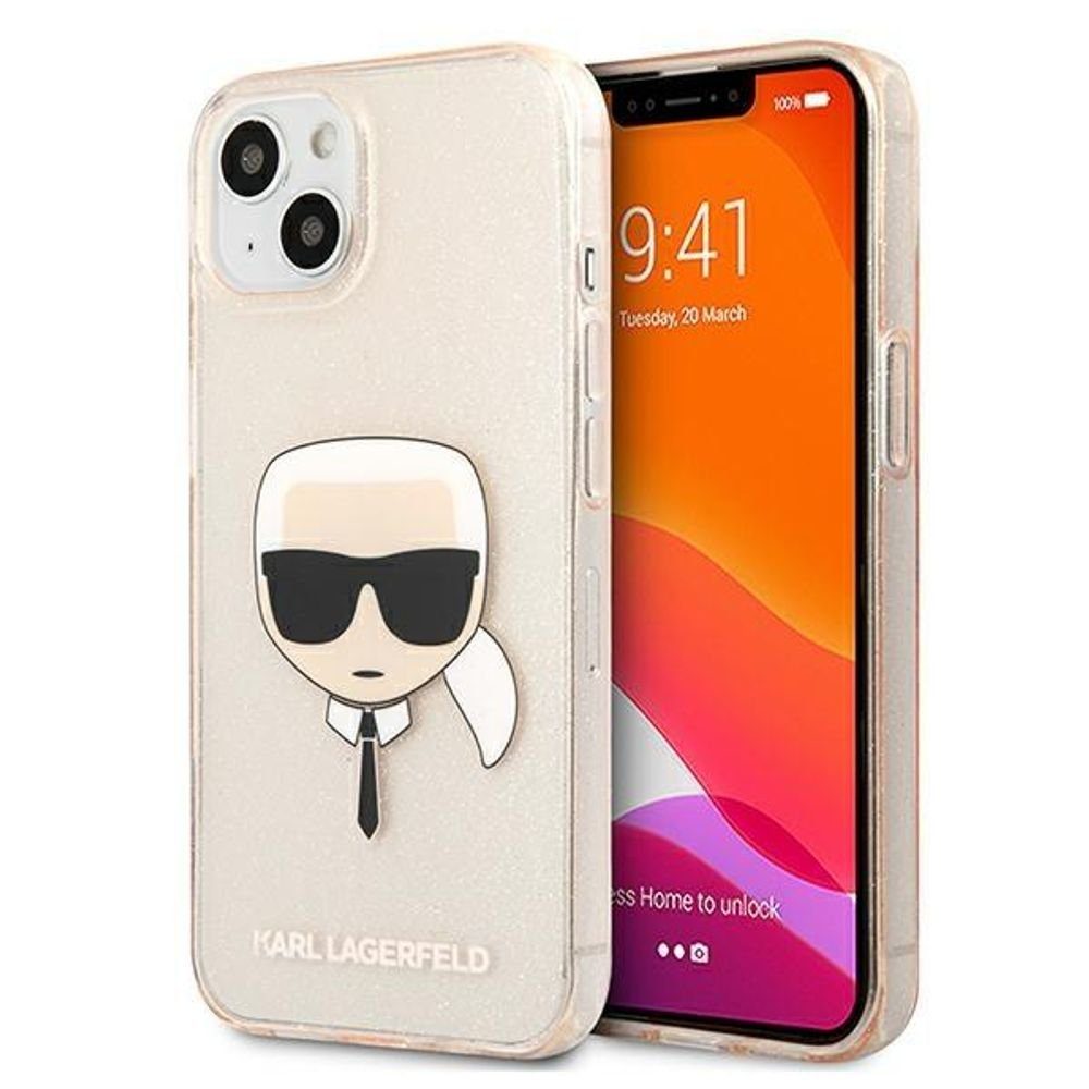 KARL LAGERFELD Handyhülle Karl Lagerfeld KLHCP13MKHTUGLGO iPhone 13 6.1 ...