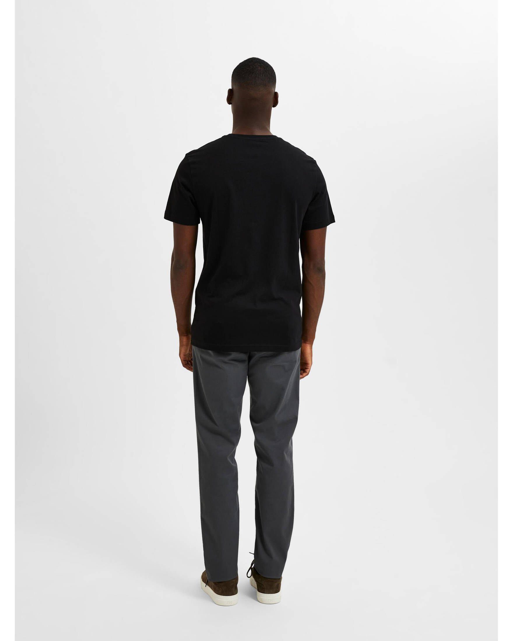 (15) Herren (1-tlg) Pack schwarz T-Shirts 3er SELECTED T-Shirt SLHAXEL HOMME