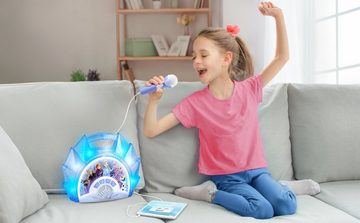 eKids Spielzeug-Musikinstrument Disney Eiskönigin 2 / Frozen 2 Karaoke Maschine mit Mikrofon, Mit Licht, Soundeffekten und Bluetooth