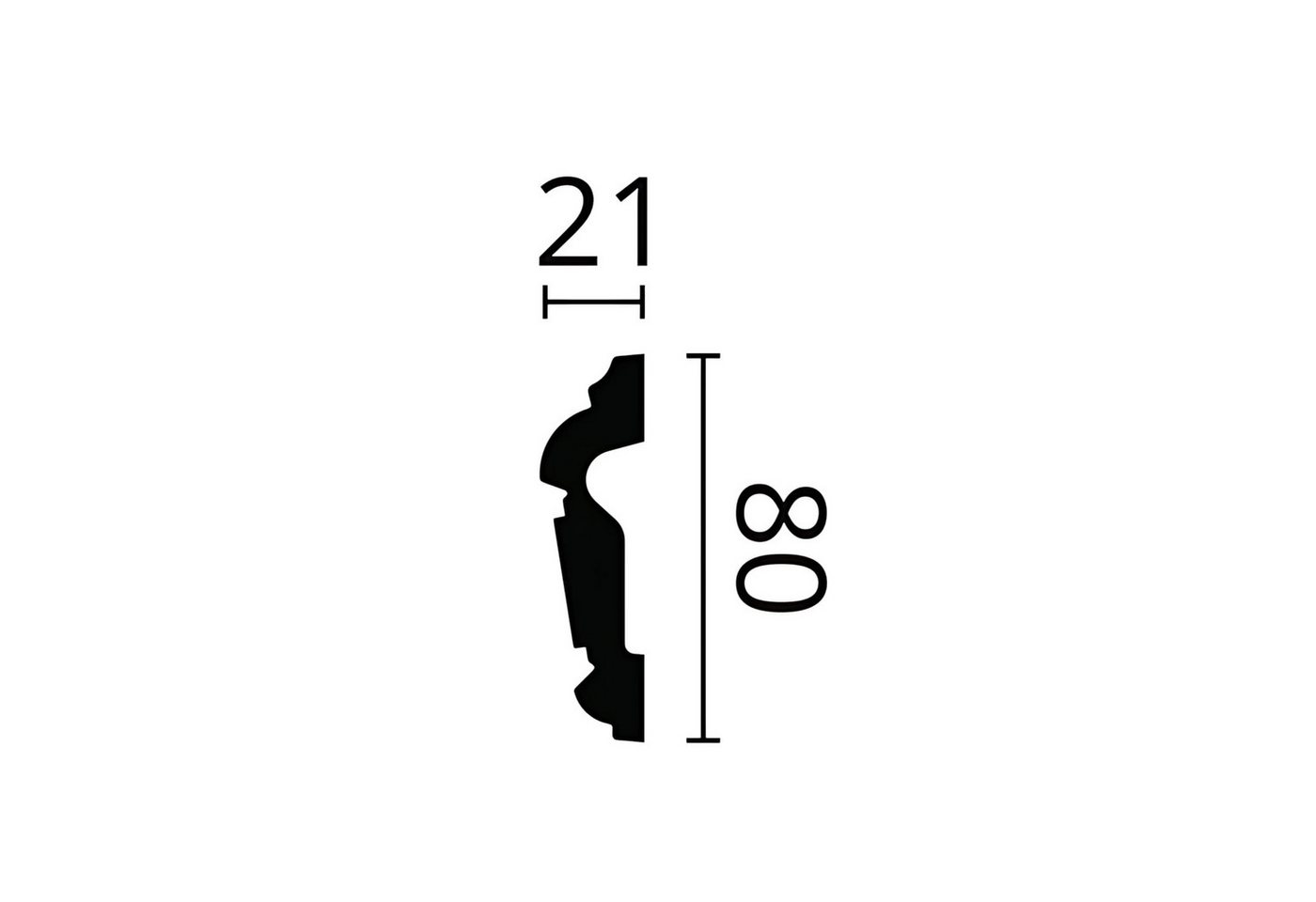 Thumbnail - NOËL & MARQUET by nmc Zierleiste 1 MUSTERSTÜCK NMC S-Z31 10 cm MUSTER der Wand- und Friesleiste, Polyurethan Hartschaum,...