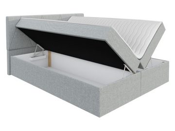 MIRJAN24 Boxspringbett Fado III (Kopfteil, Matratze und Topper), Continentalbett mit 2 Bettkästen, Doppelbett