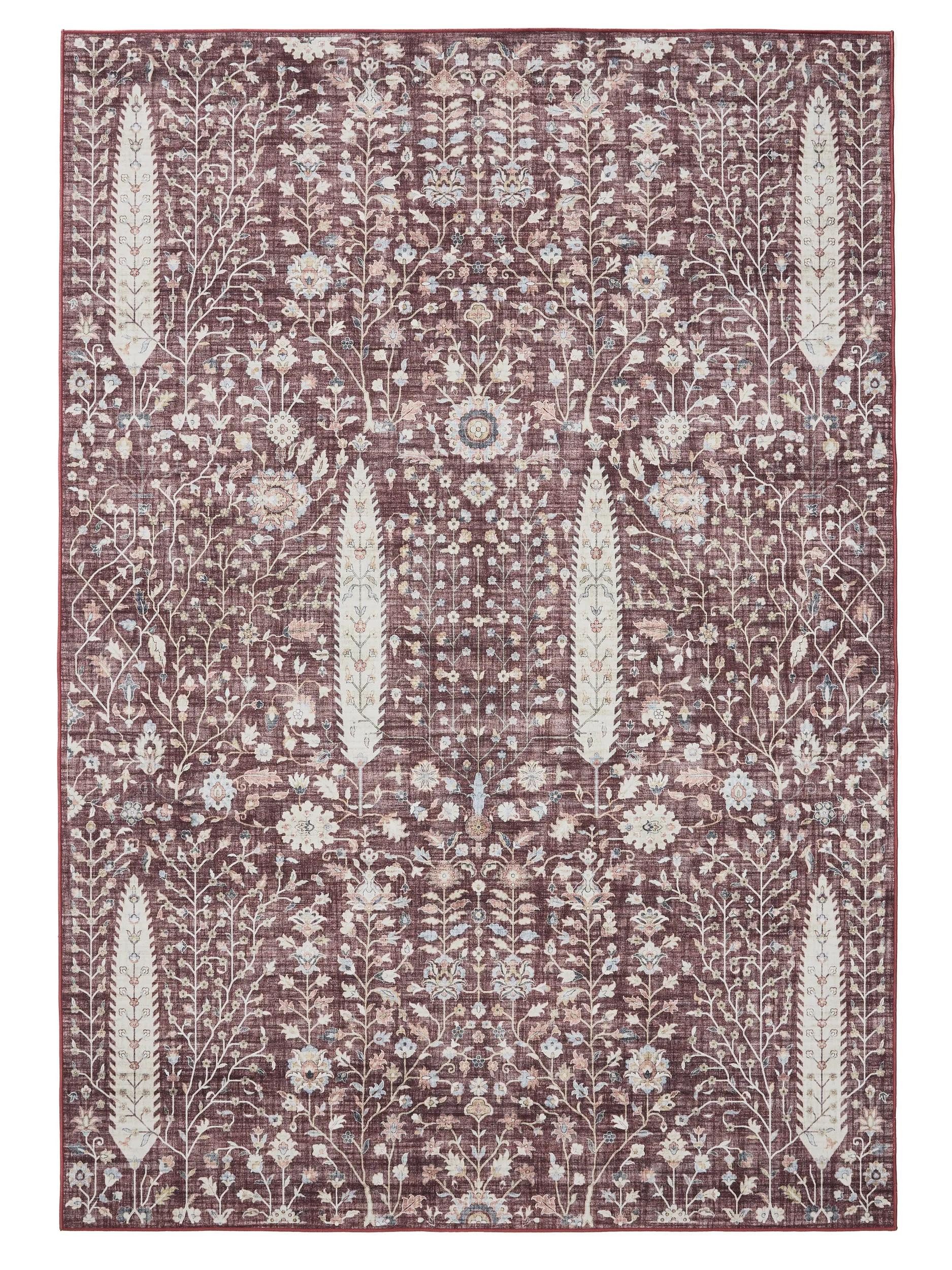 benuta Teppich George, rechteckig, Höhe: 5 mm, Vintage-Look, Kurzflor, Teppich Wohnzimmer, Schlafzimmer, Waschbar
