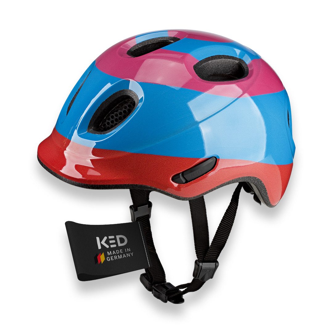 KED Kinderhelm Meggy Spark Kinderfahrradhelm, Inmold, 360° Verstellsystem, Reflektoren, Insektenschutznetz