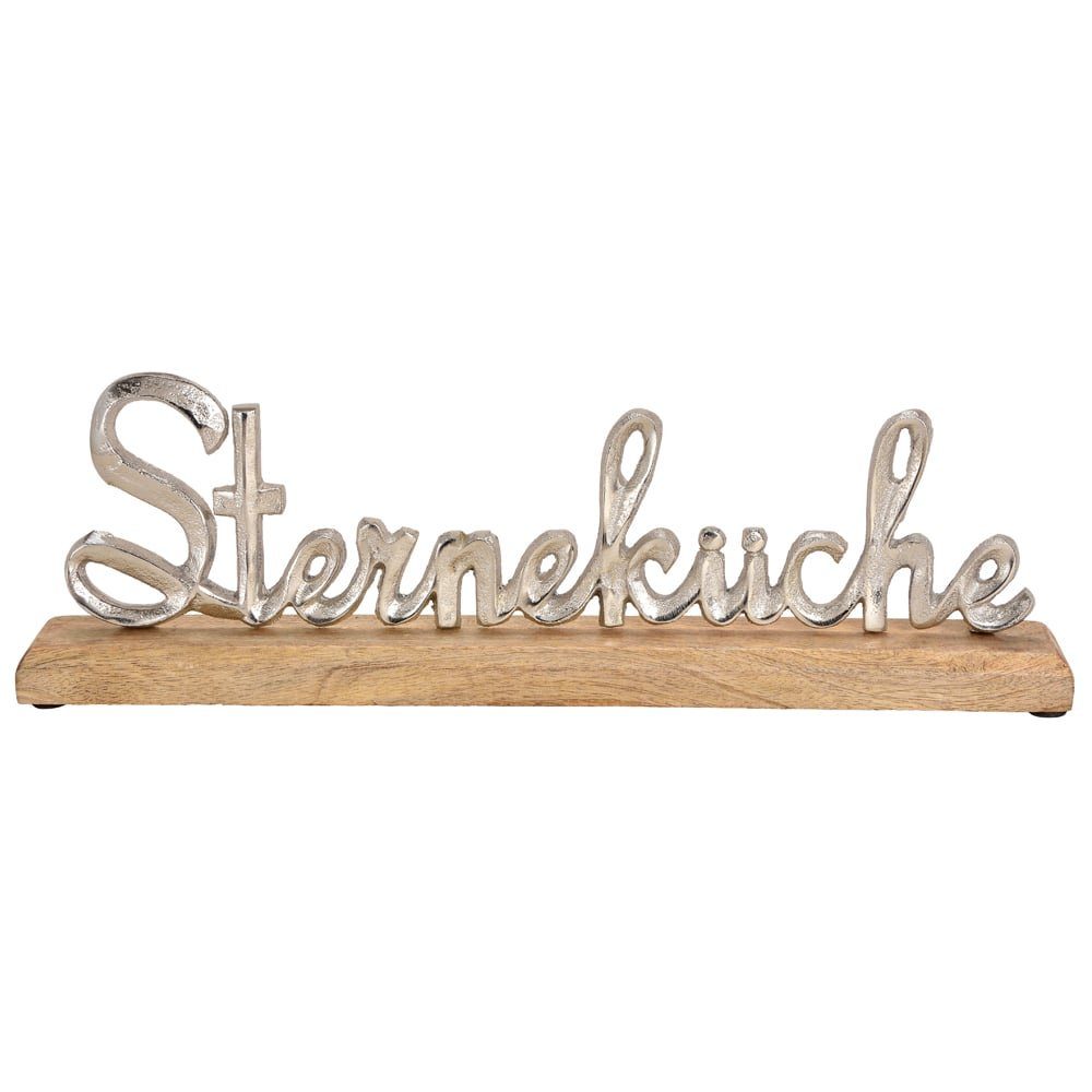 & Dekofigur St) (1 41 Sterneküche Holz und Moderne in HOME aus matches21 HOBBY cm Dekofigur Metall