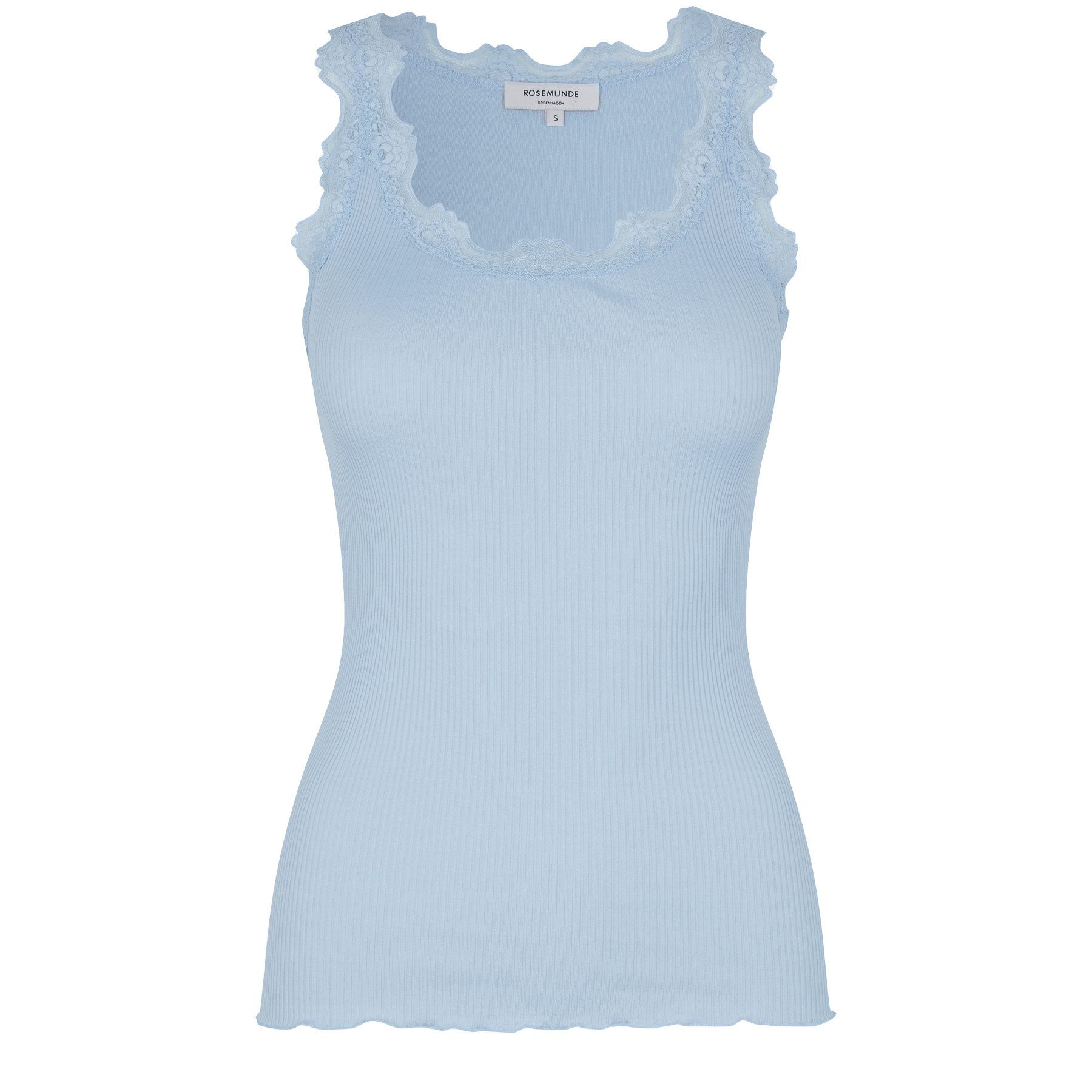 rosemunde Muskelshirt Seidentop BABETTE mit Spitzenbesatz