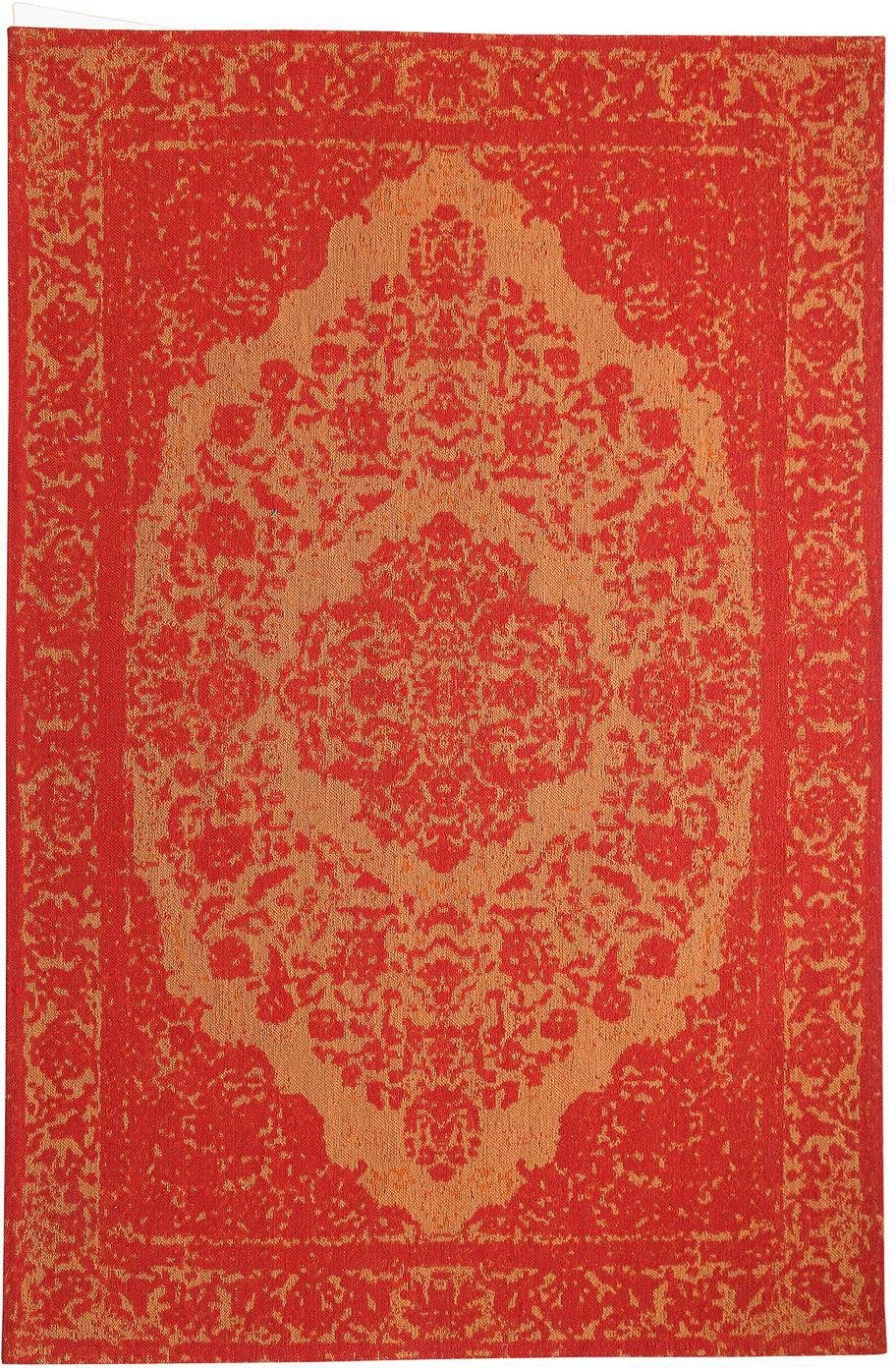 Designteppich Medaillon Rosso 200 x 140 cm, morgenland, rechteckig, Höhe: 6 mm, Kurzflor
