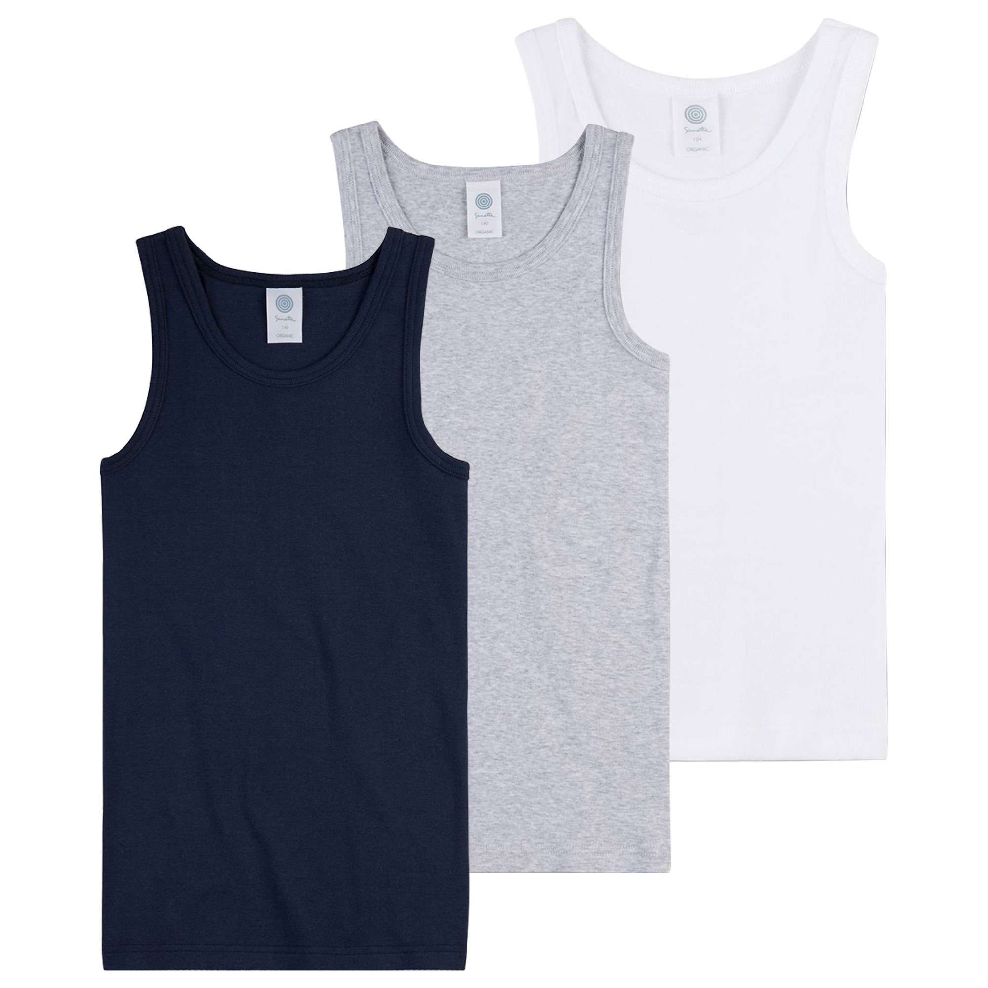 Unterhemd Jungen Unterhemd 3er Pack Baumwolle