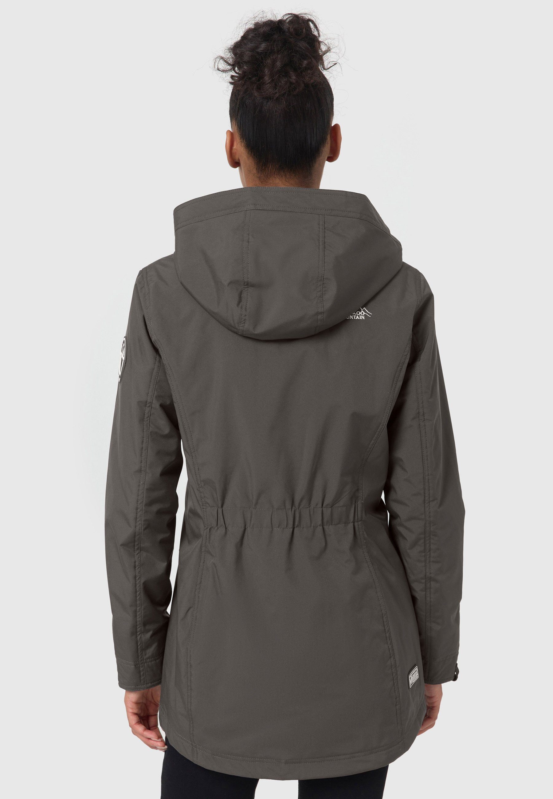 Marikoo Outdoorjacke Honigbeere sportliche Übergangsjacke mit Kapuze