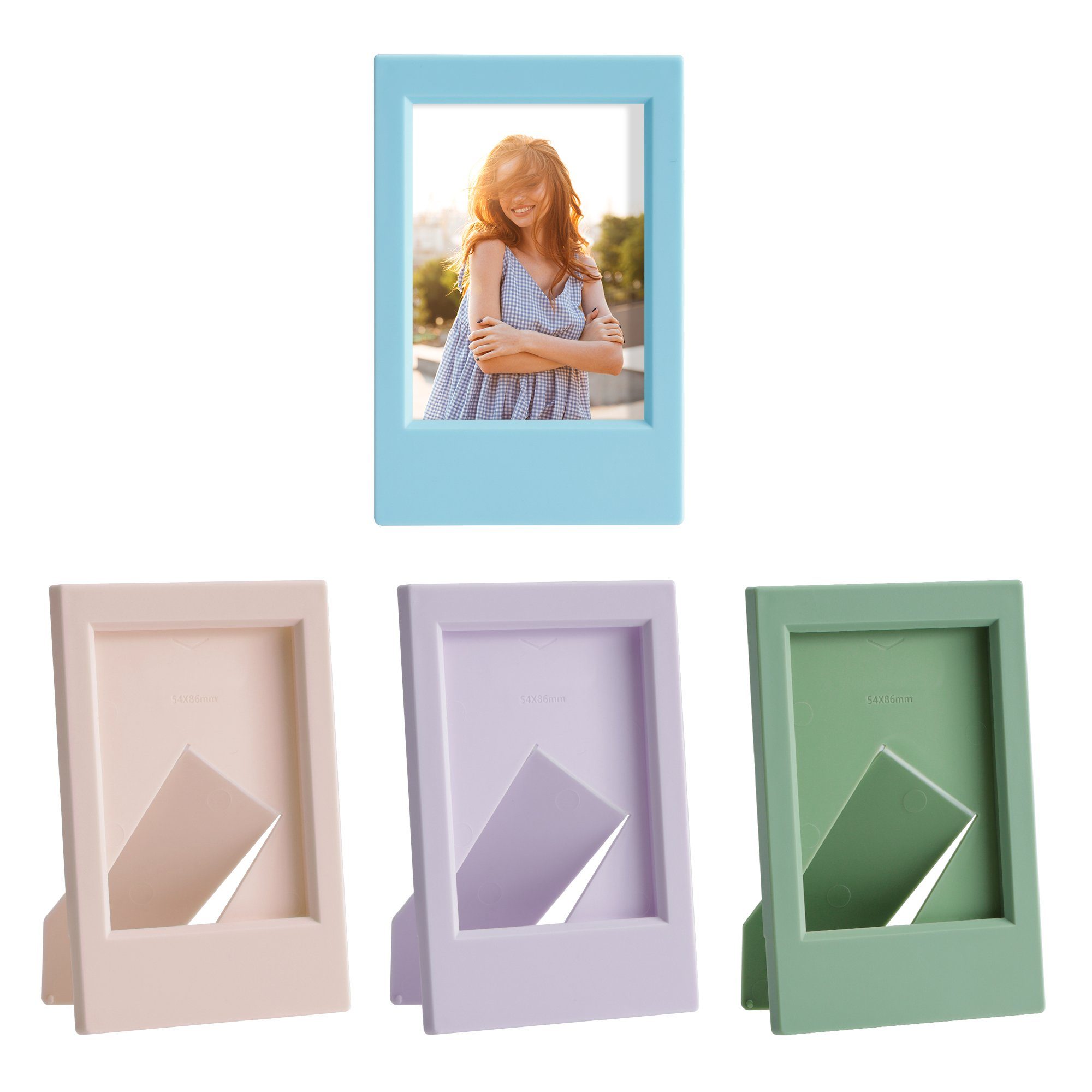 kwmobile Bilderrahmen-Set 4x Mini Bilderrahmen, (4 St), Fotorahmen für Sofo günstig online kaufen