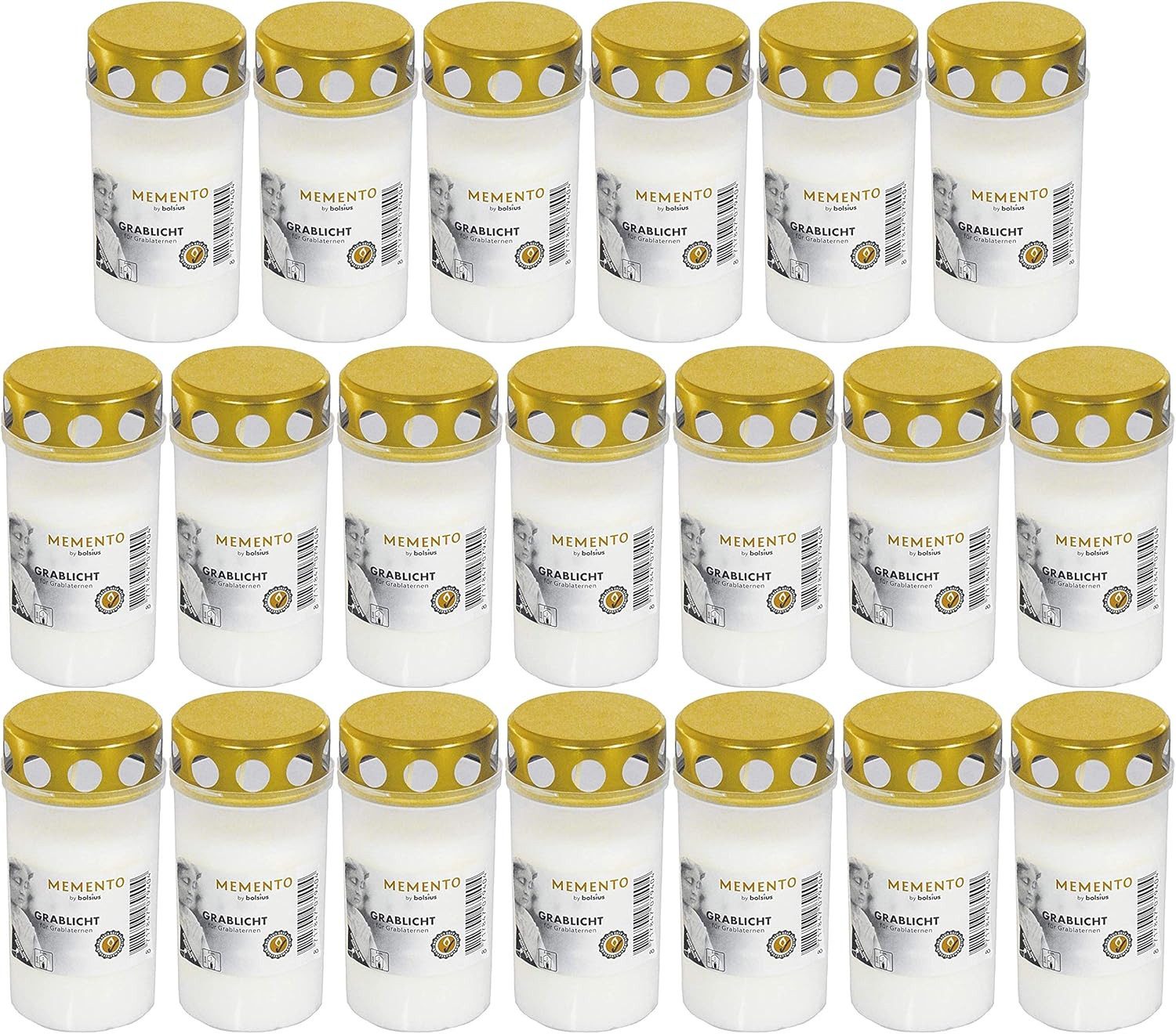 Best Choice Grabkerze Grabkerzen 20 Stück, Rot Grablicht Grablichtkerze Gol günstig online kaufen