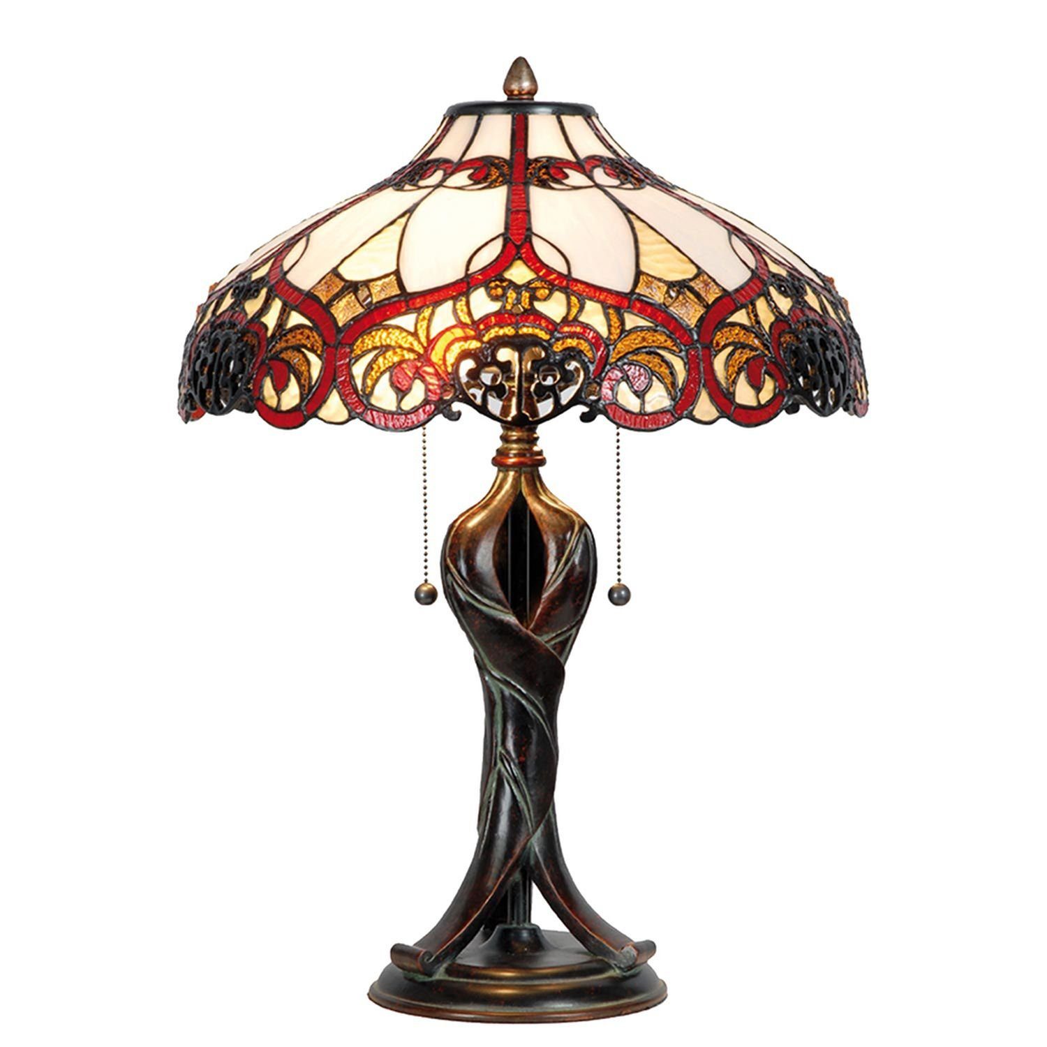 Eef Lampe Eef Clayre Clayre -Lumilamp- Schreibtischlampe Tiffany Tischlampe & Schreibtischlampe &