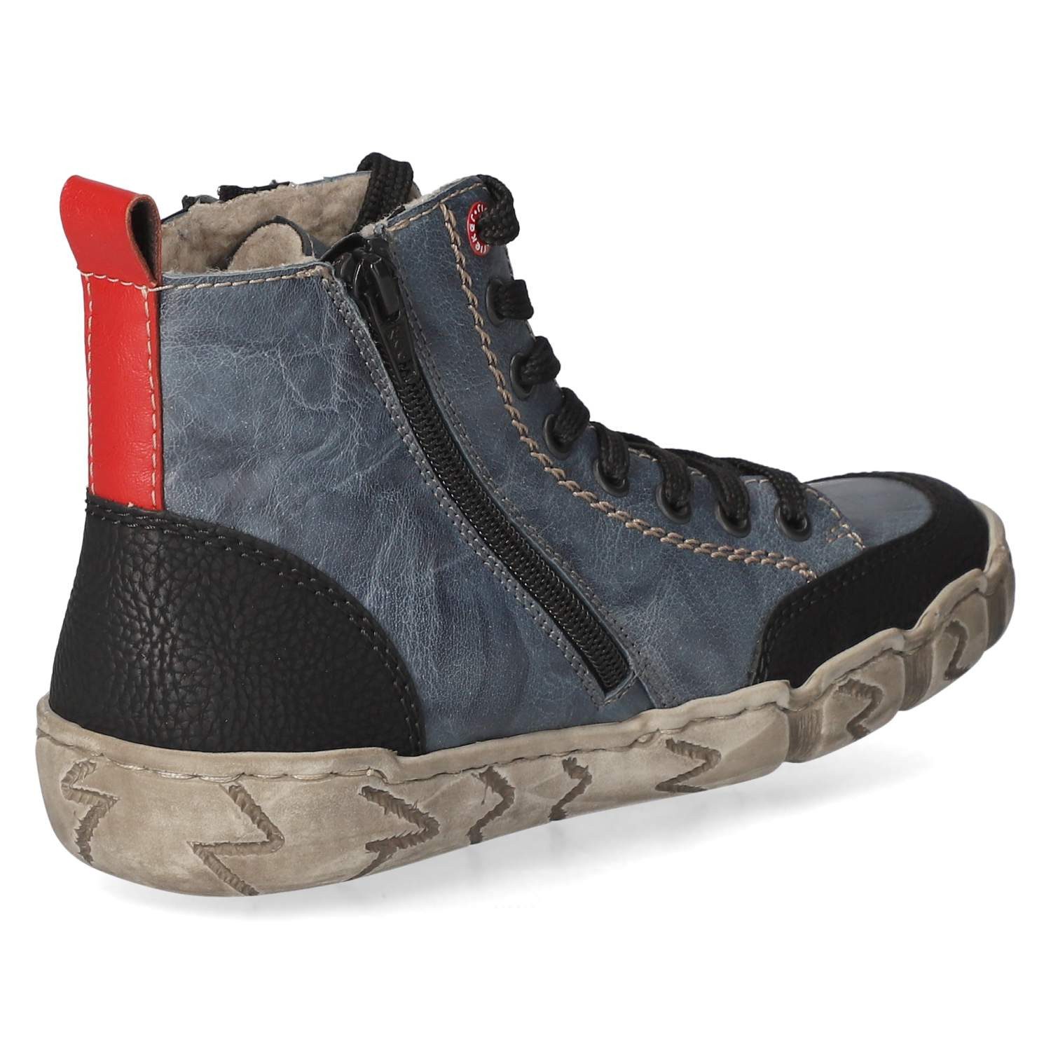 Rieker Rieker Boots L0370-14 Damen Leder und Synthetik blue Winterstiefel – Bild 4 von 5