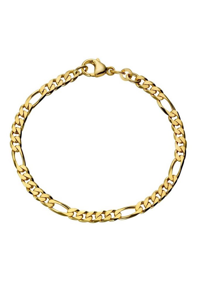 Firetti Goldarmband Schmuck Geschenk Gold 333 in Figarokettengliederung,  4,3 mm, zu Kleid, Shirt, Jeans, Sneaker! Anlass Geburtstag Weihnachten