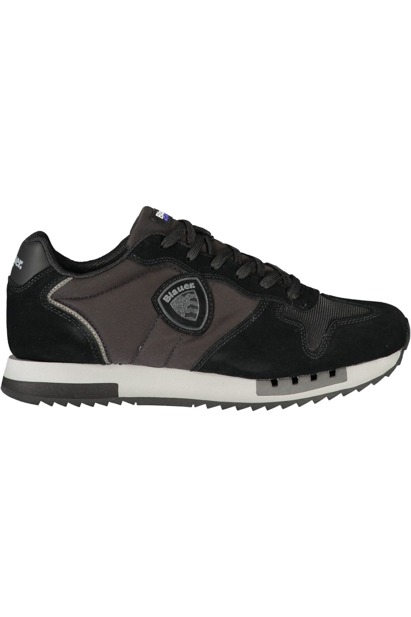 Blauer Кроссовки Schwarzer Herren-Sportschuh mit kontrastierenden