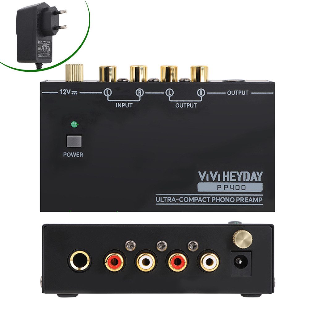 Phono-Vorverstärker Phonograph Verstärker UltraKompakter Amplifier mit Kopfhörerverstärker