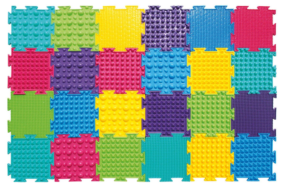 SportFit Lernspielzeug Sensorik Strukturmatten (24-St) günstig online kaufen