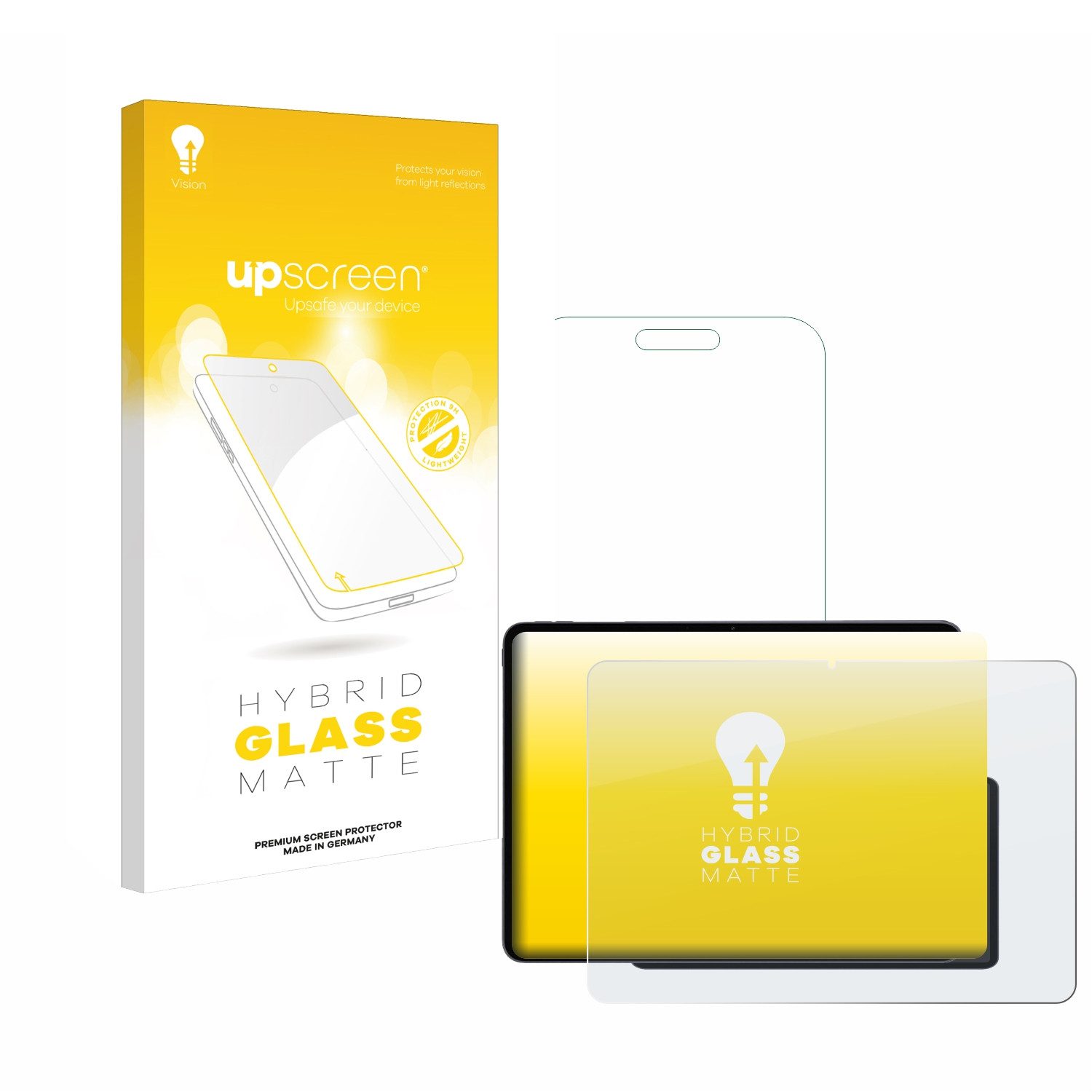 upscreen Displayschutzglas Folie für OnePlus Pad 3, Schutzfolie Glas Panzer Display Schutz matt