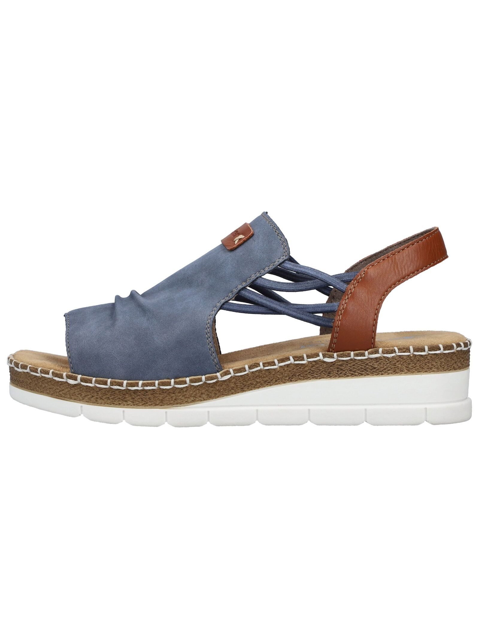 Rieker Sandalen Textil Keilsandalette günstig online kaufen
