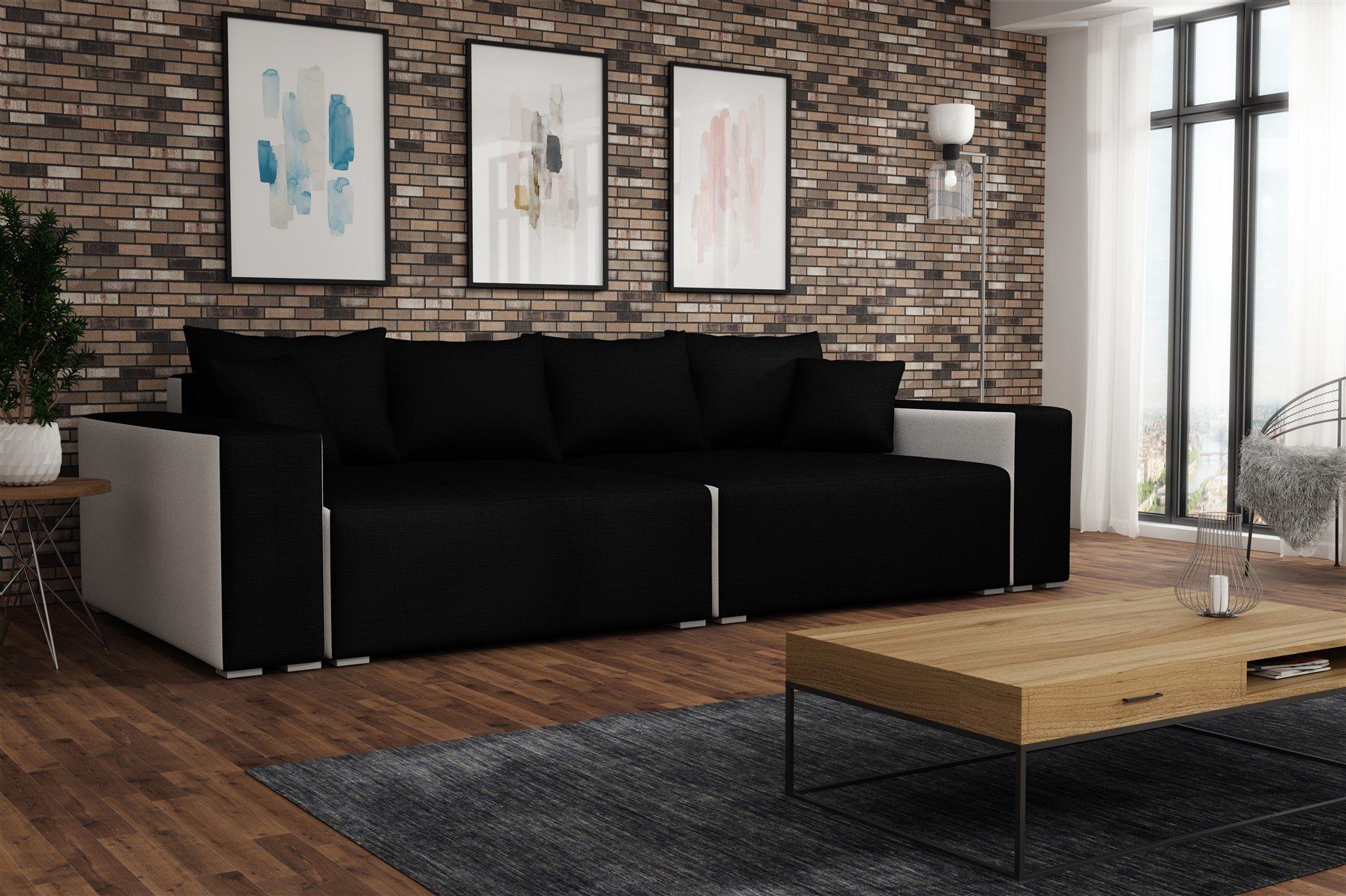 Fun Möbel Big-Sofa Big Sofa Couchgarnitur günstig online kaufen
