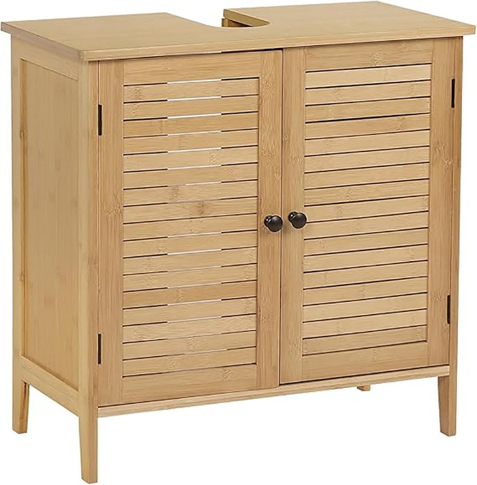 EUGAD Waschbeckenunterschrank (1-St) Badschrank mit Siphonausschnitt, günstig online kaufen