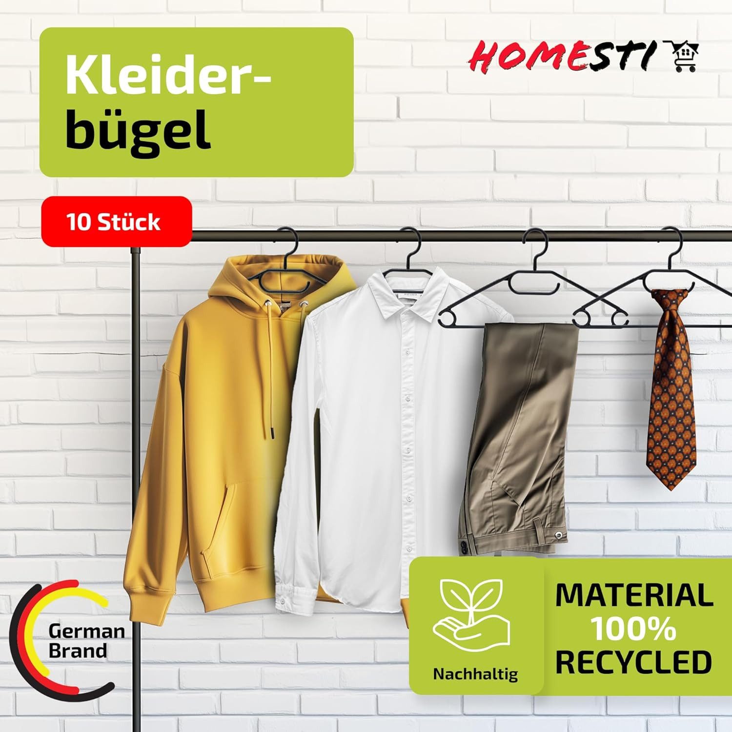 homesti Wickelauflage 10 Stück multifunktionale Premium Kleiderbügel aus 10 günstig online kaufen