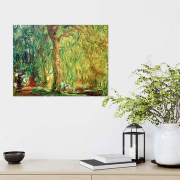 Posterlounge Wandfolie Claude Monet, Trauerweide, Wohnzimmer Malerei