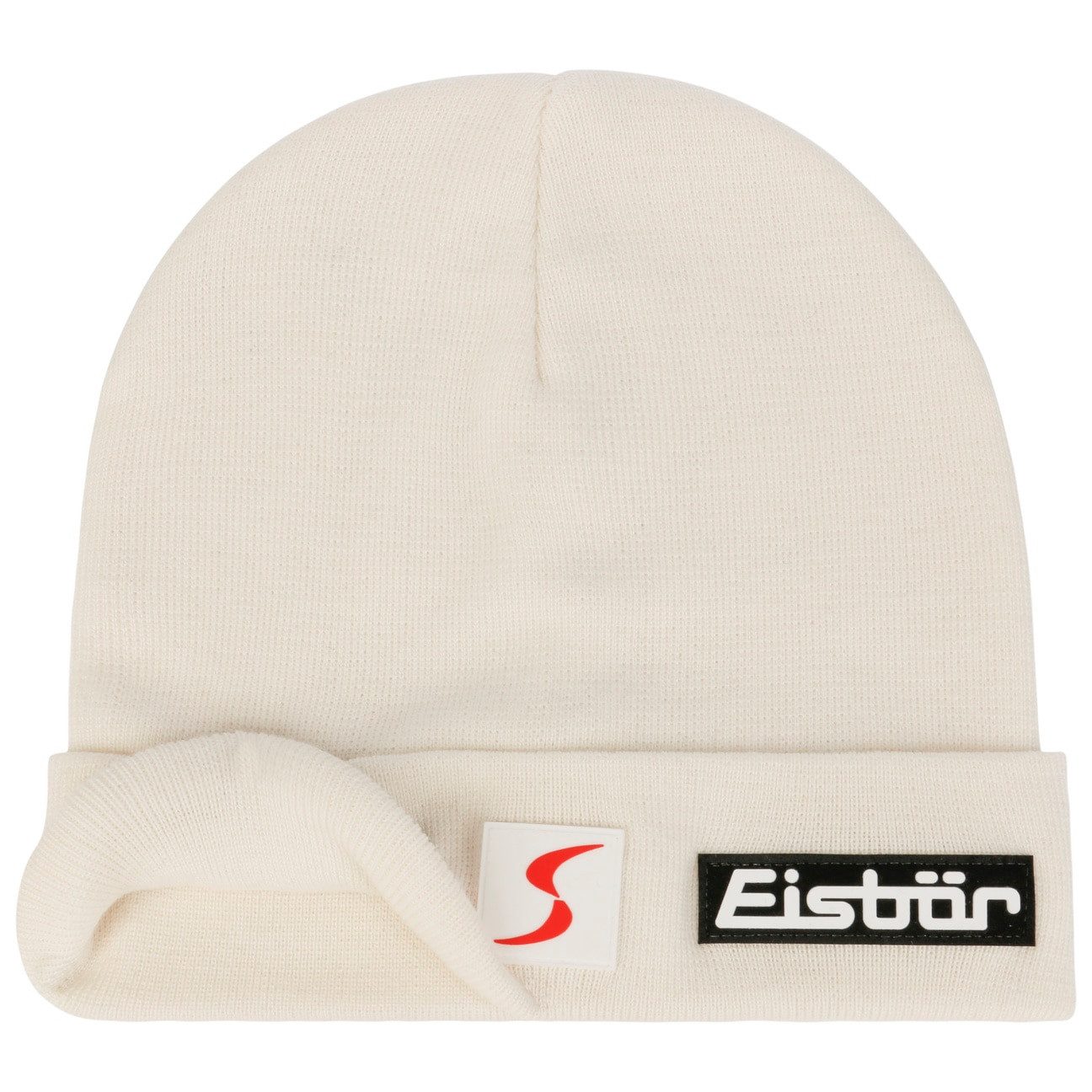 Eisbär Beanie (1-St) Strickmütze mit Umschlag, Made in the EU